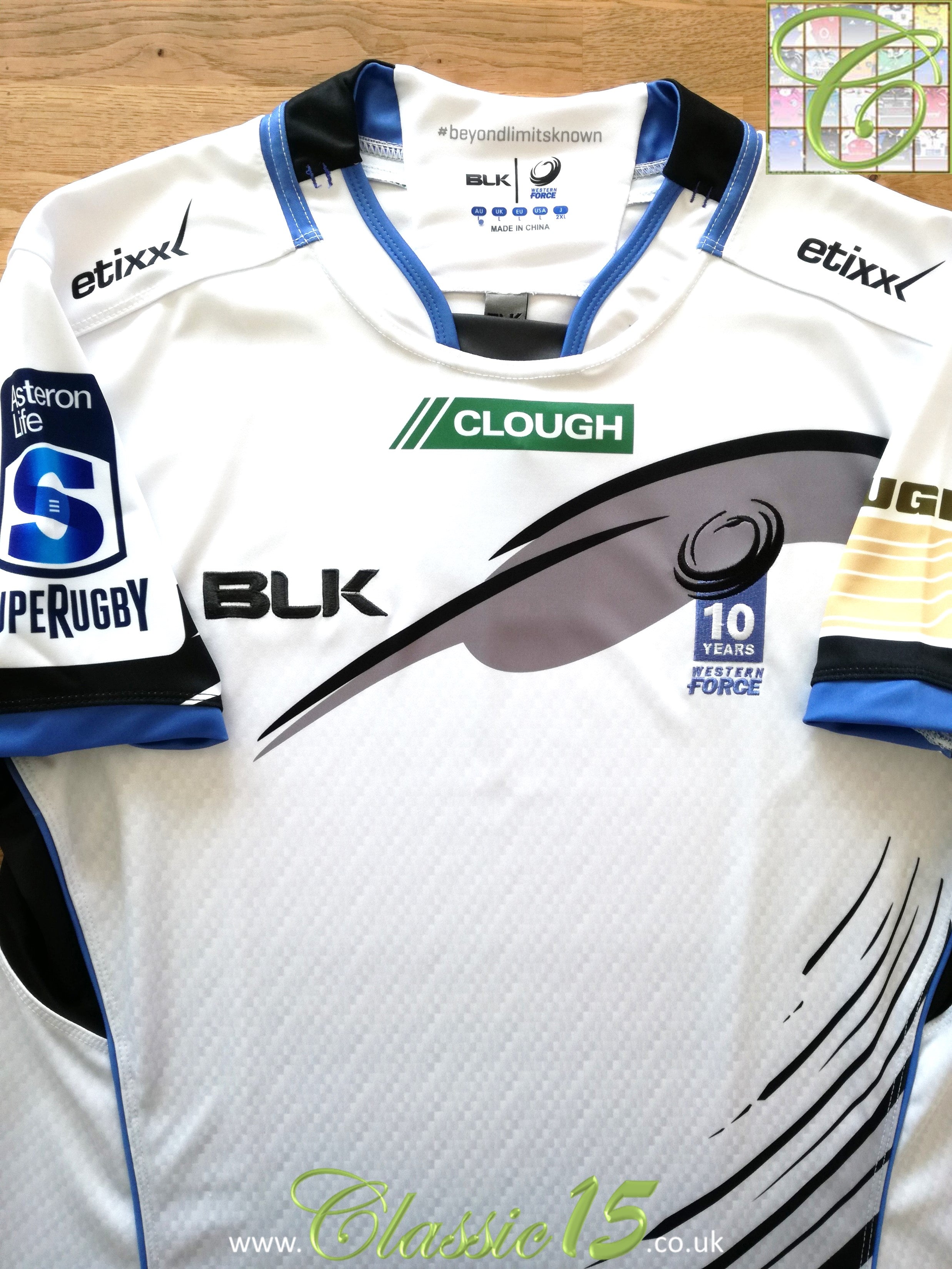 2016 Western Force Away '10th Anniversary' Rugby Shirt (L) *BNWT*