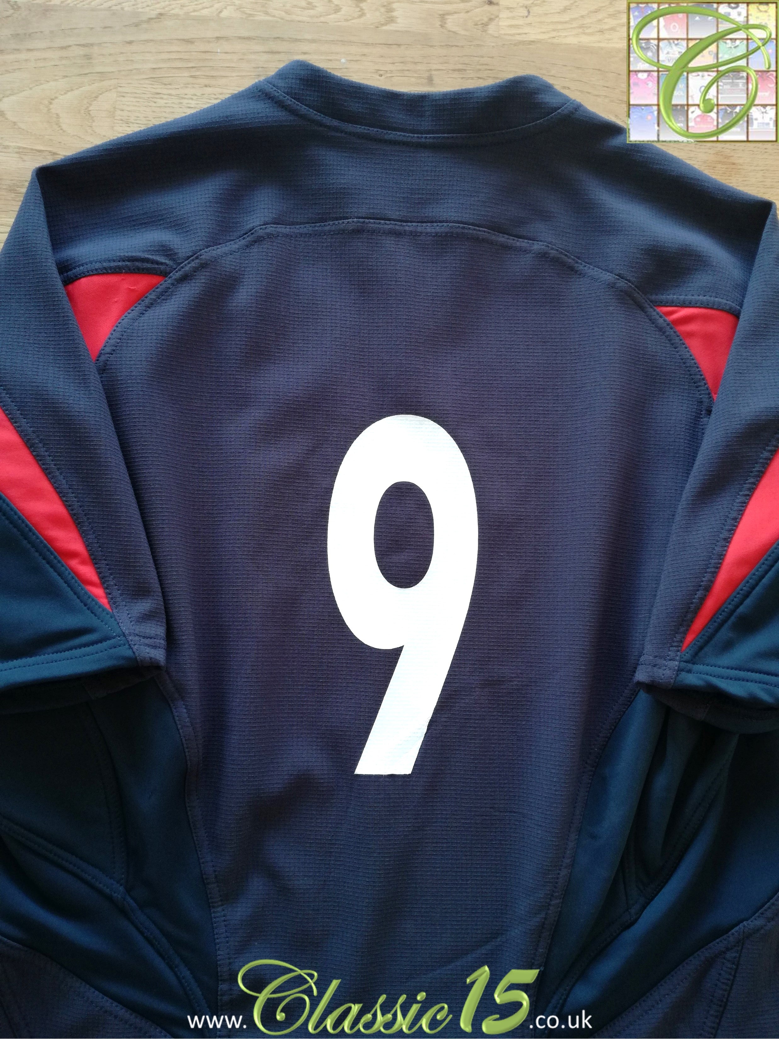 2005/06 England Away Player Issue Rugby Shirt #9 (L)