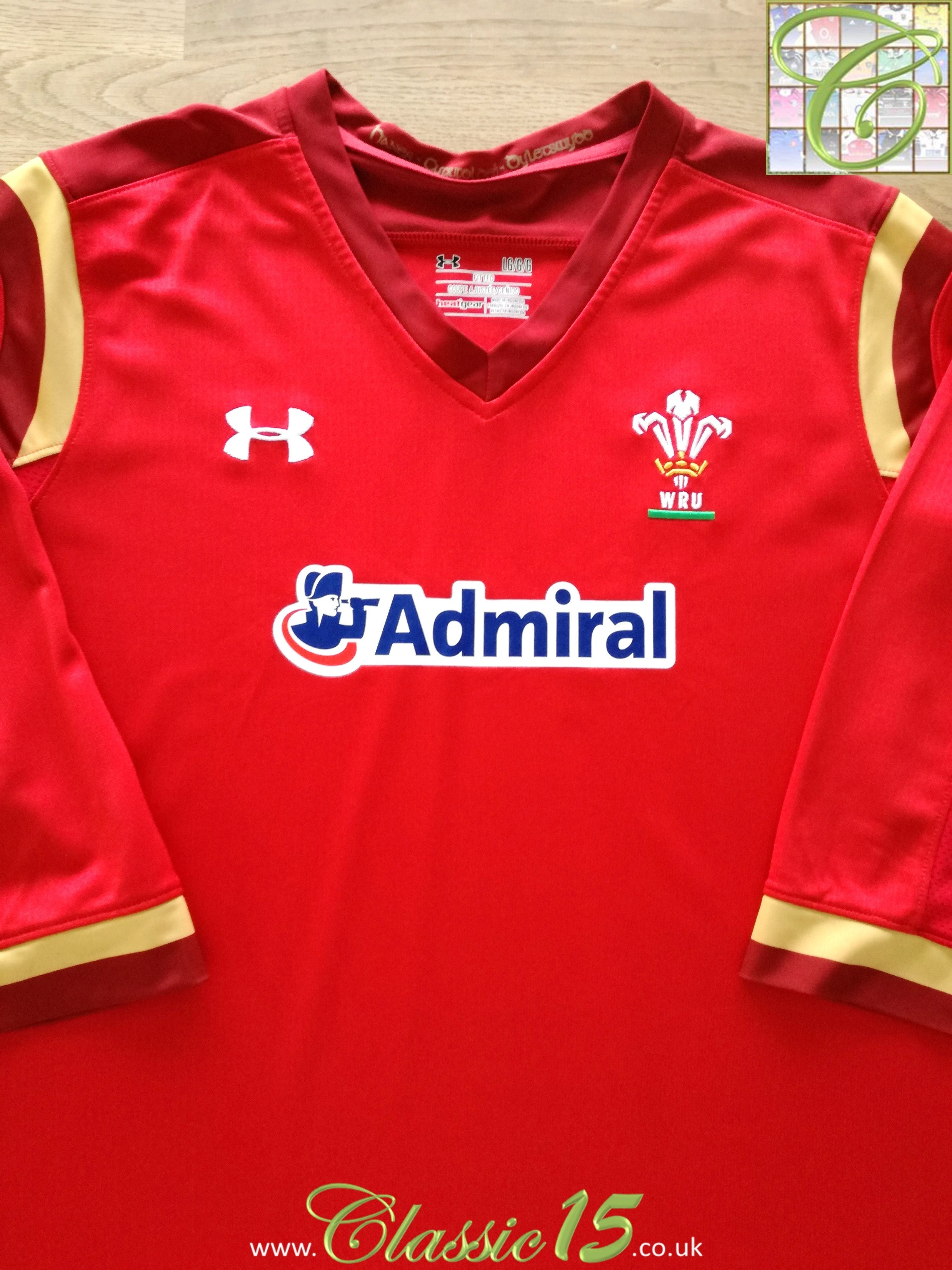 2015/16 Wales Home Rugby Shirt (W) (XXL)