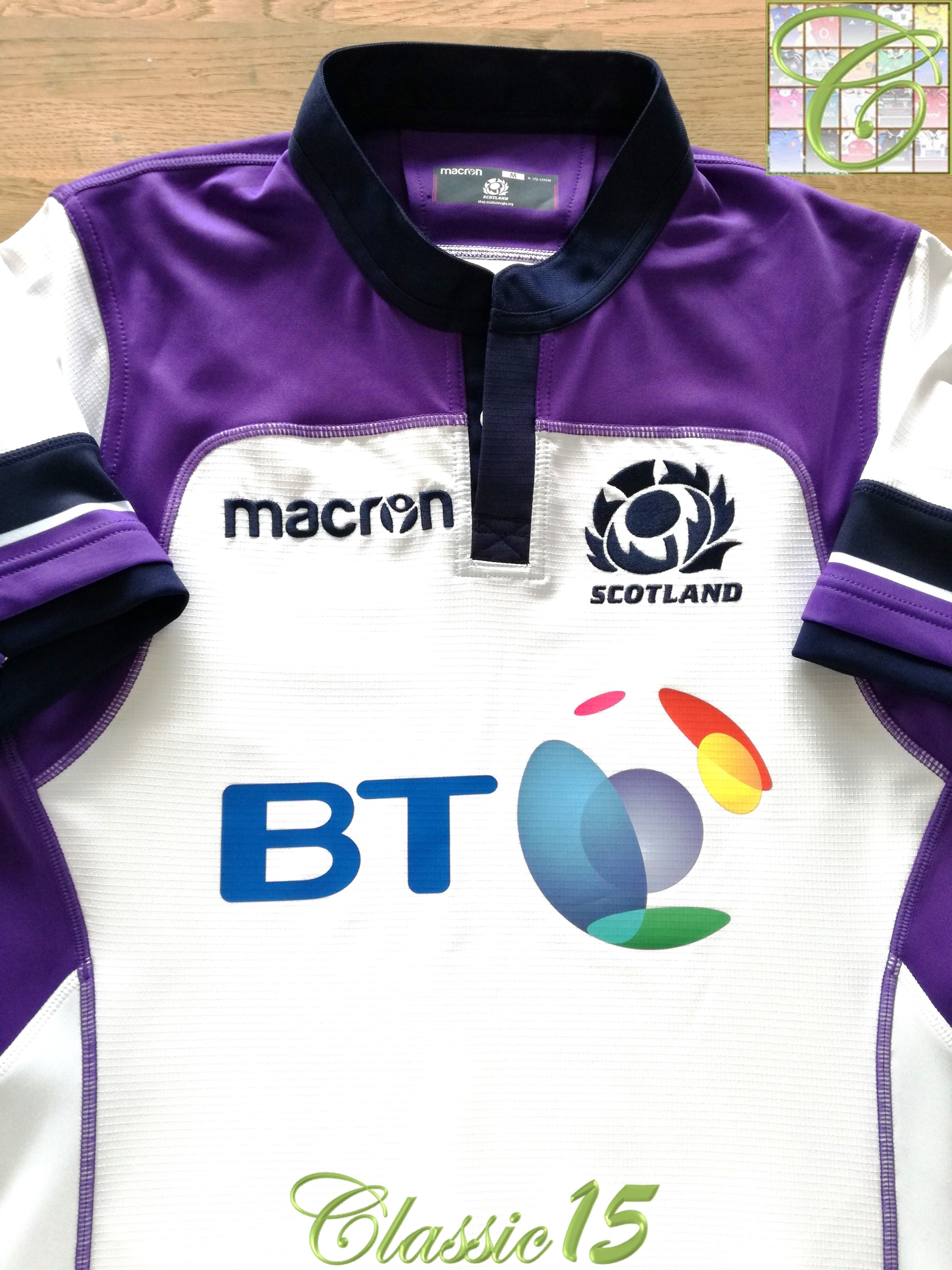 2017/18 Scotland Away Player Issue Rugby Shirt