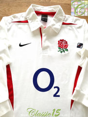 2003/04 England Home Long Sleeve Rugby Shirt