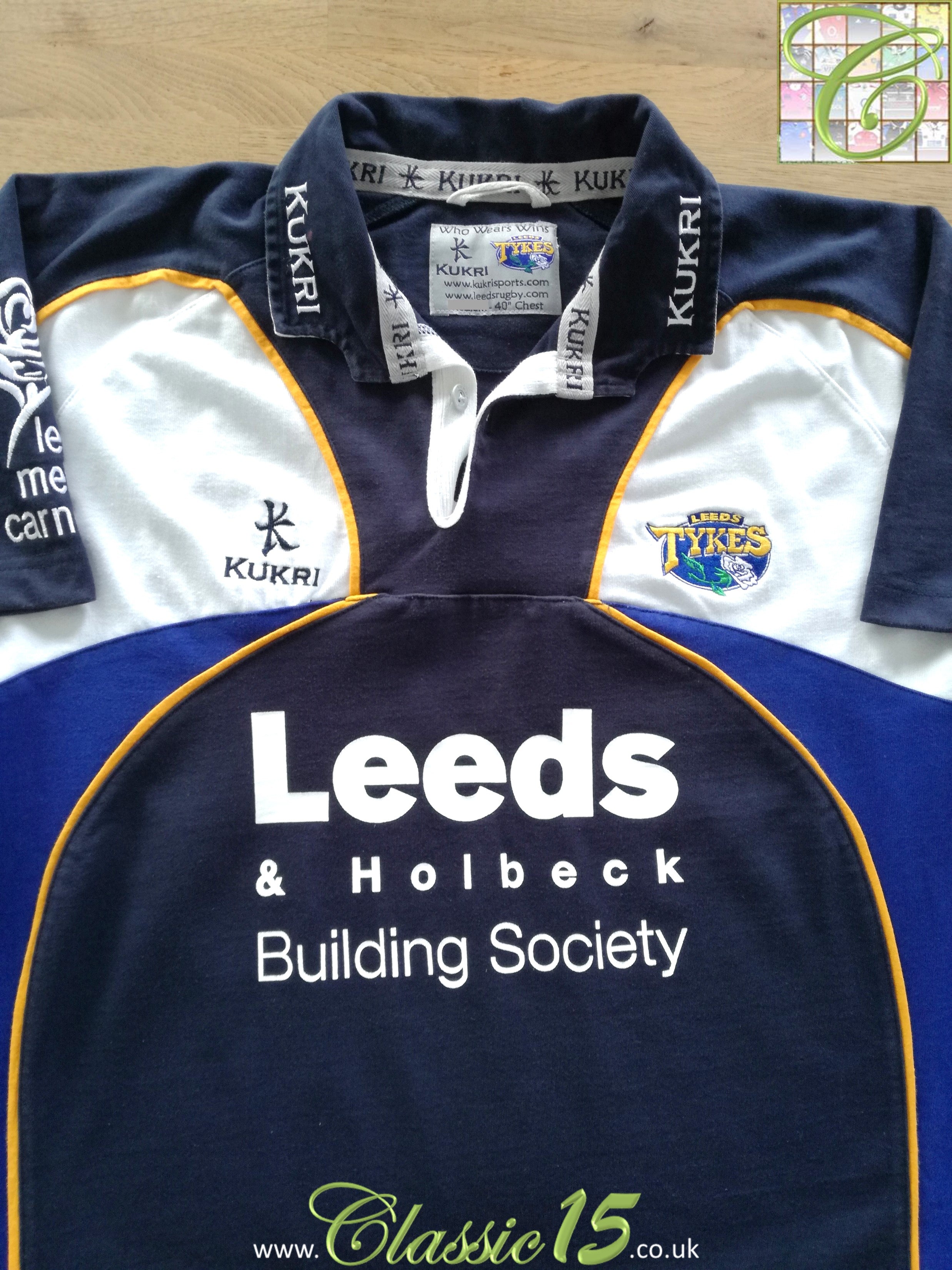 2004/05 Leeds Tykes Home Rugby Shirt (M)