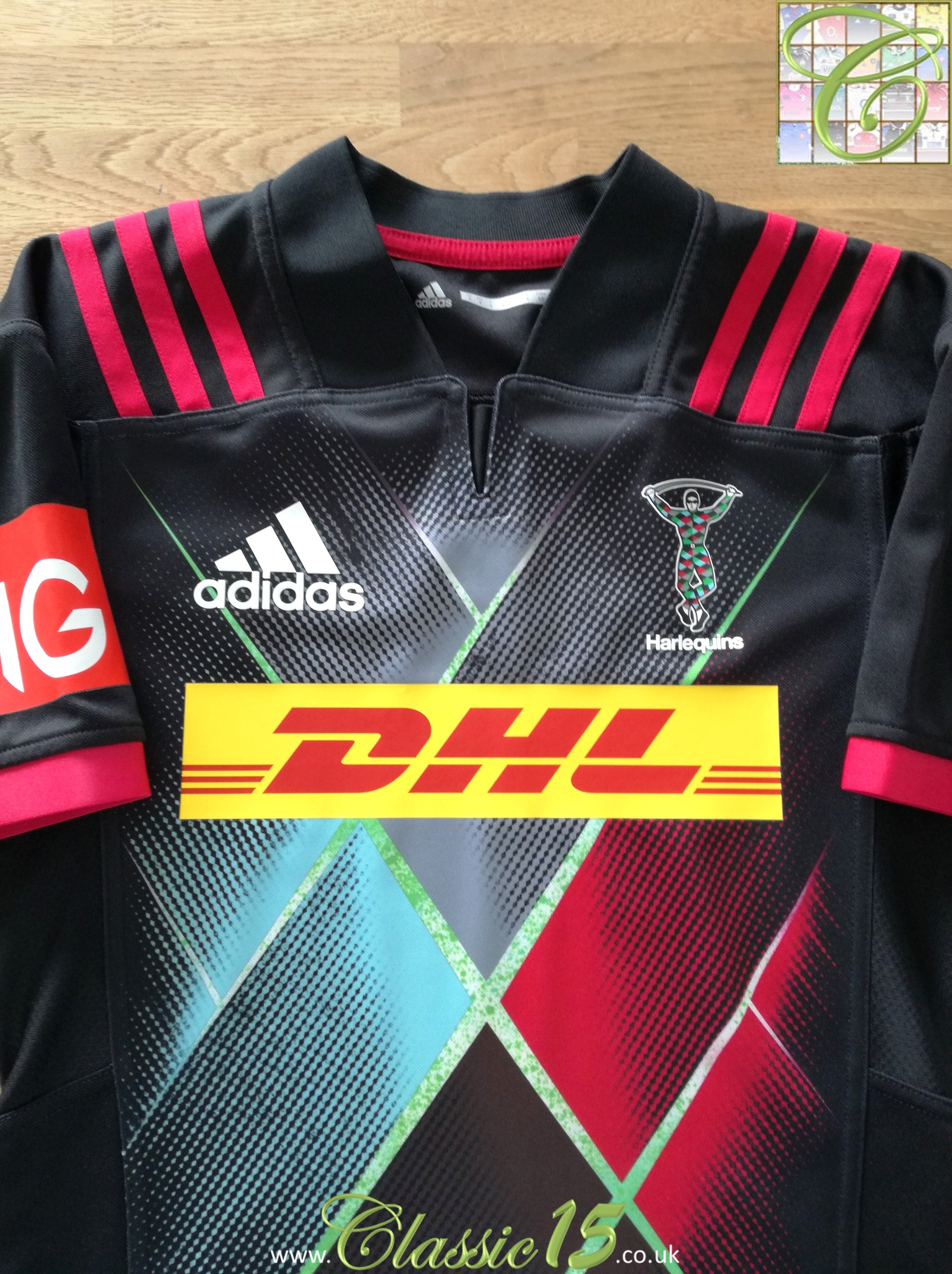 2017 Harlequins Big Game 10 Rugby Shirt (S)