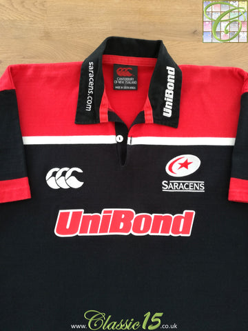 2001/02 Saracens Home Rugby Shirt