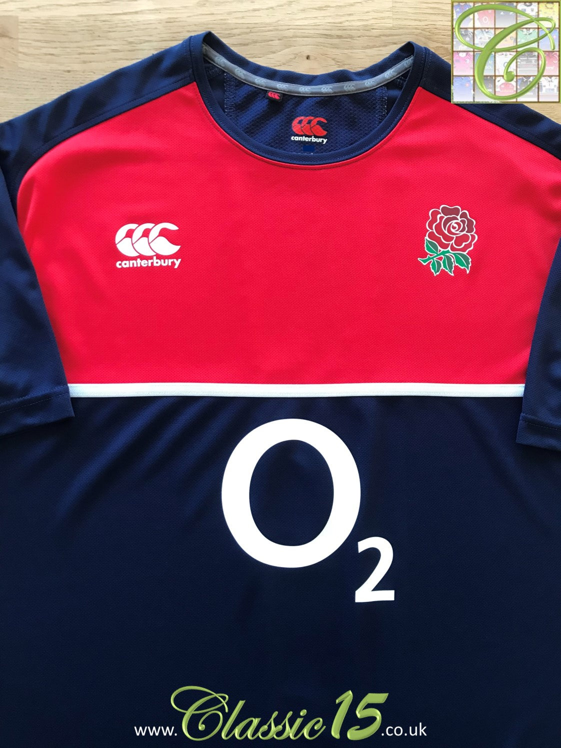 2015/16 England Rugby Training Shirt - Navy