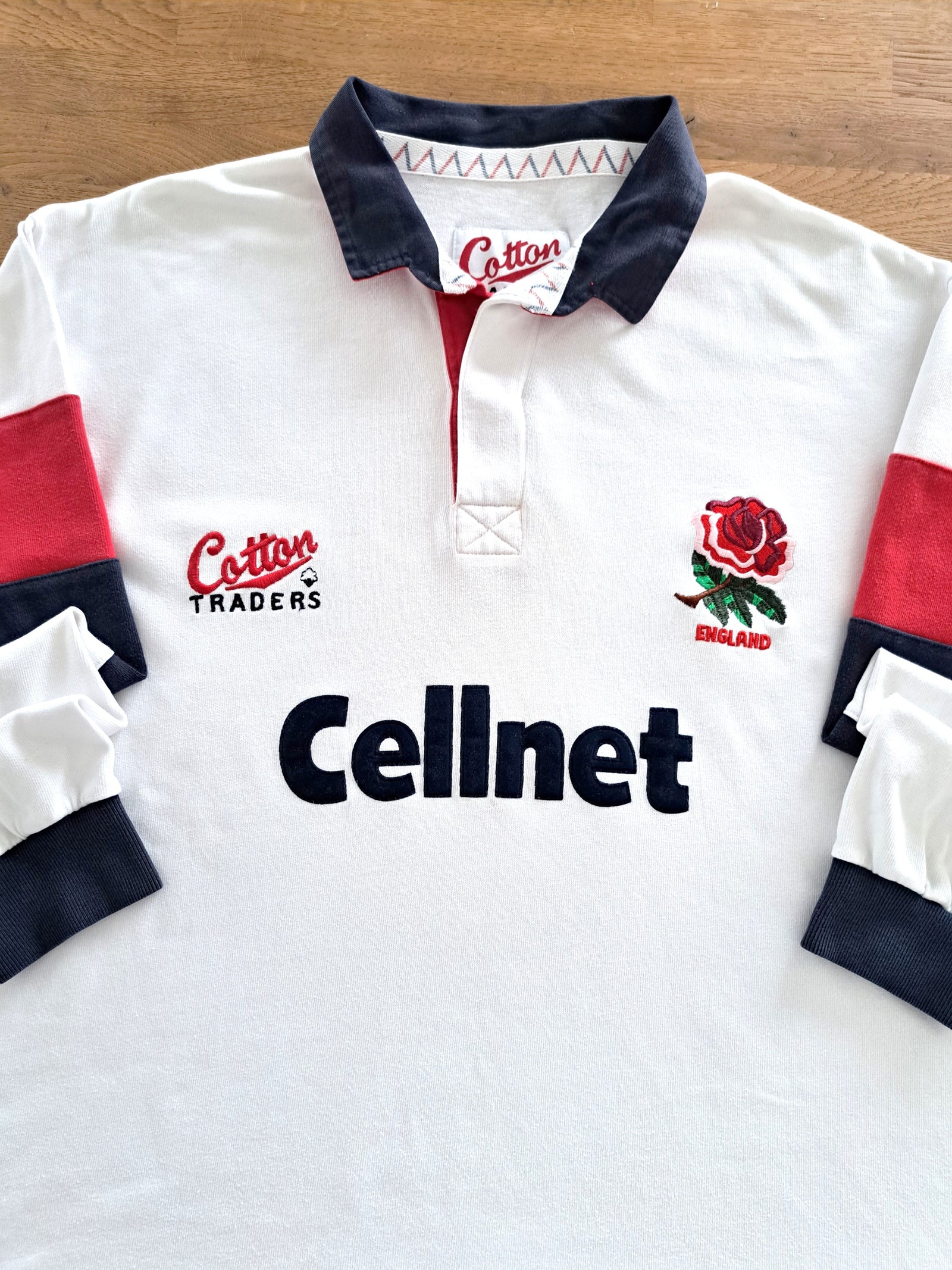 1996/97 England Home Long Sleeve Rugby Shirt