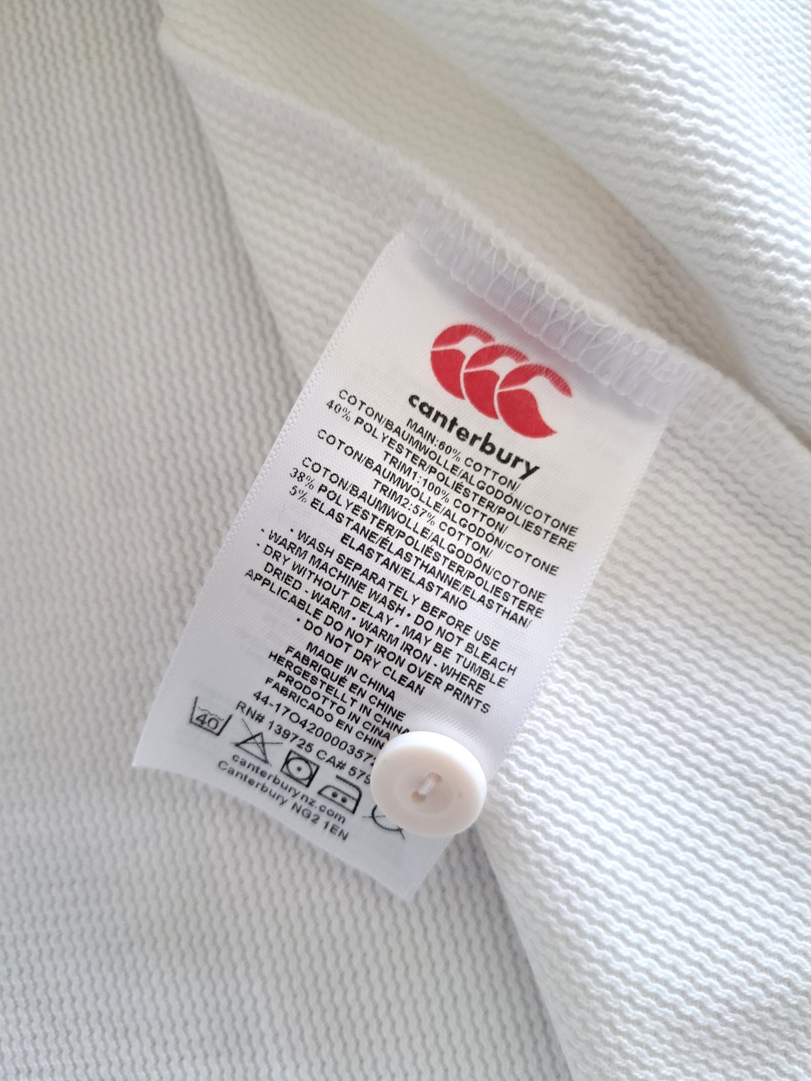 2019 England Home World Cup Rugby Shirt. (L)
