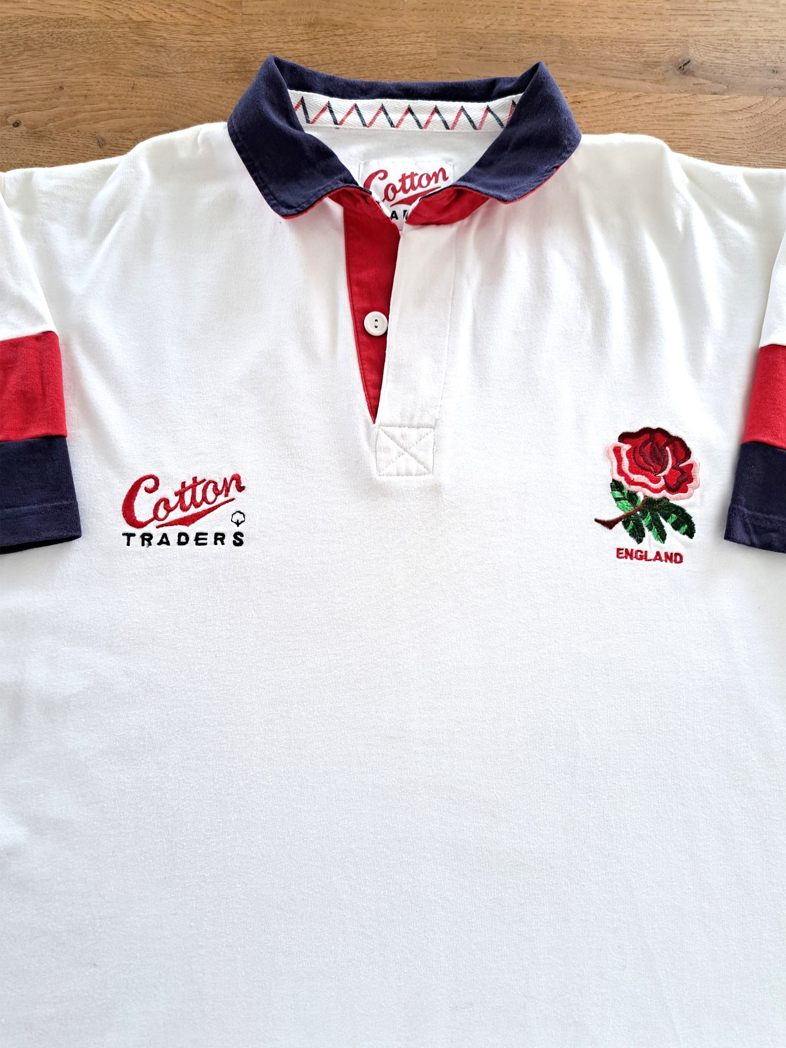 1995/96 England Home Short Sleeve Rugby Shirt