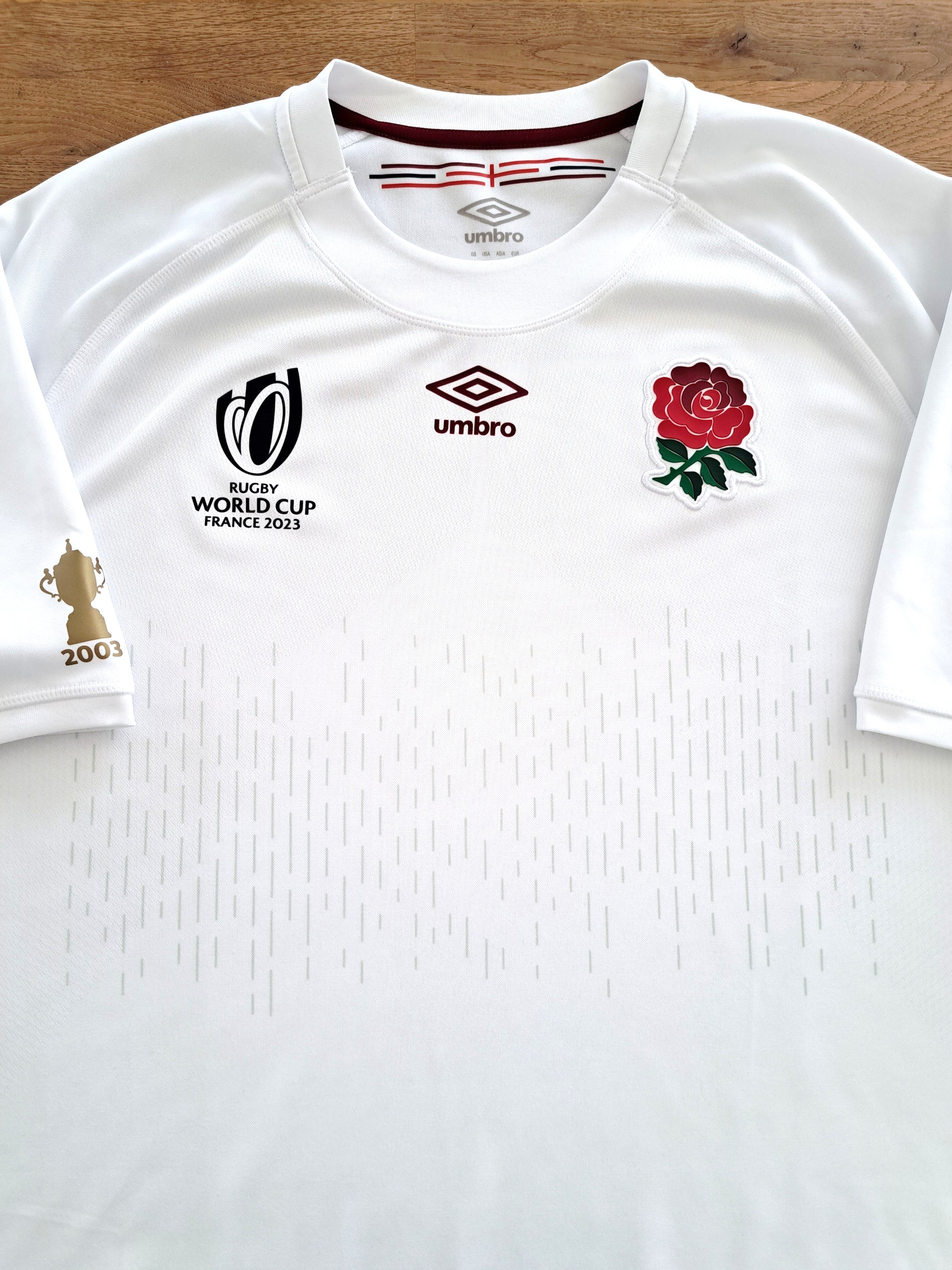 2023 England Home World Cup Rugby Shirt