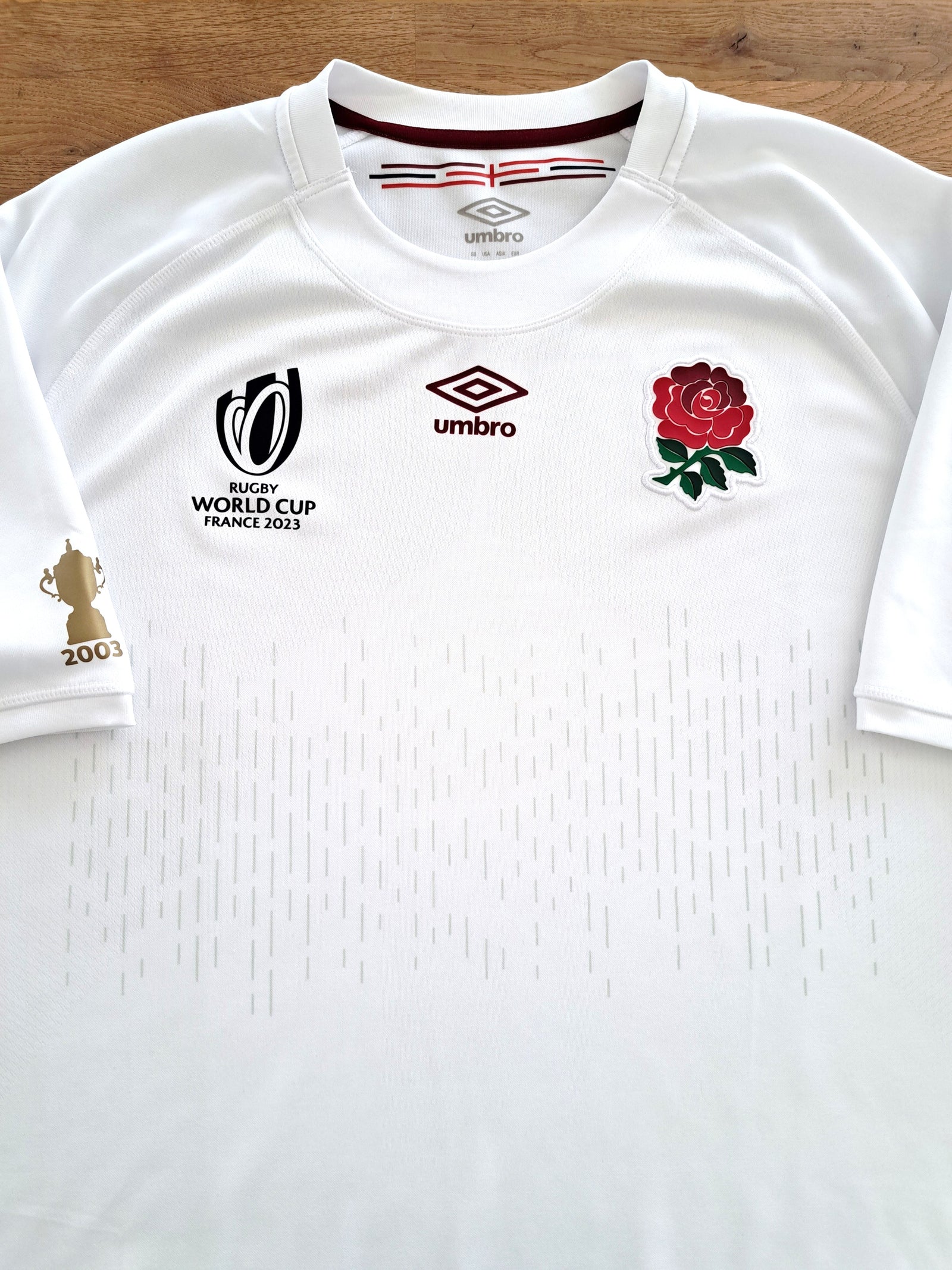 2023 England Home World Cup Rugby Shirt