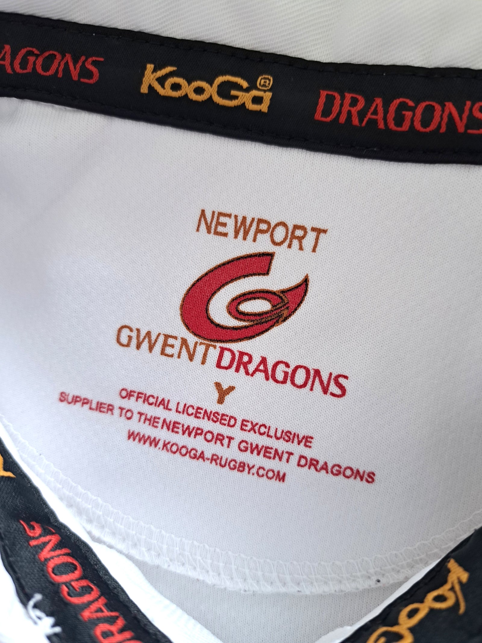 2005/06 Newport Gwent Dragons Away Rugby Shirt (Youth)