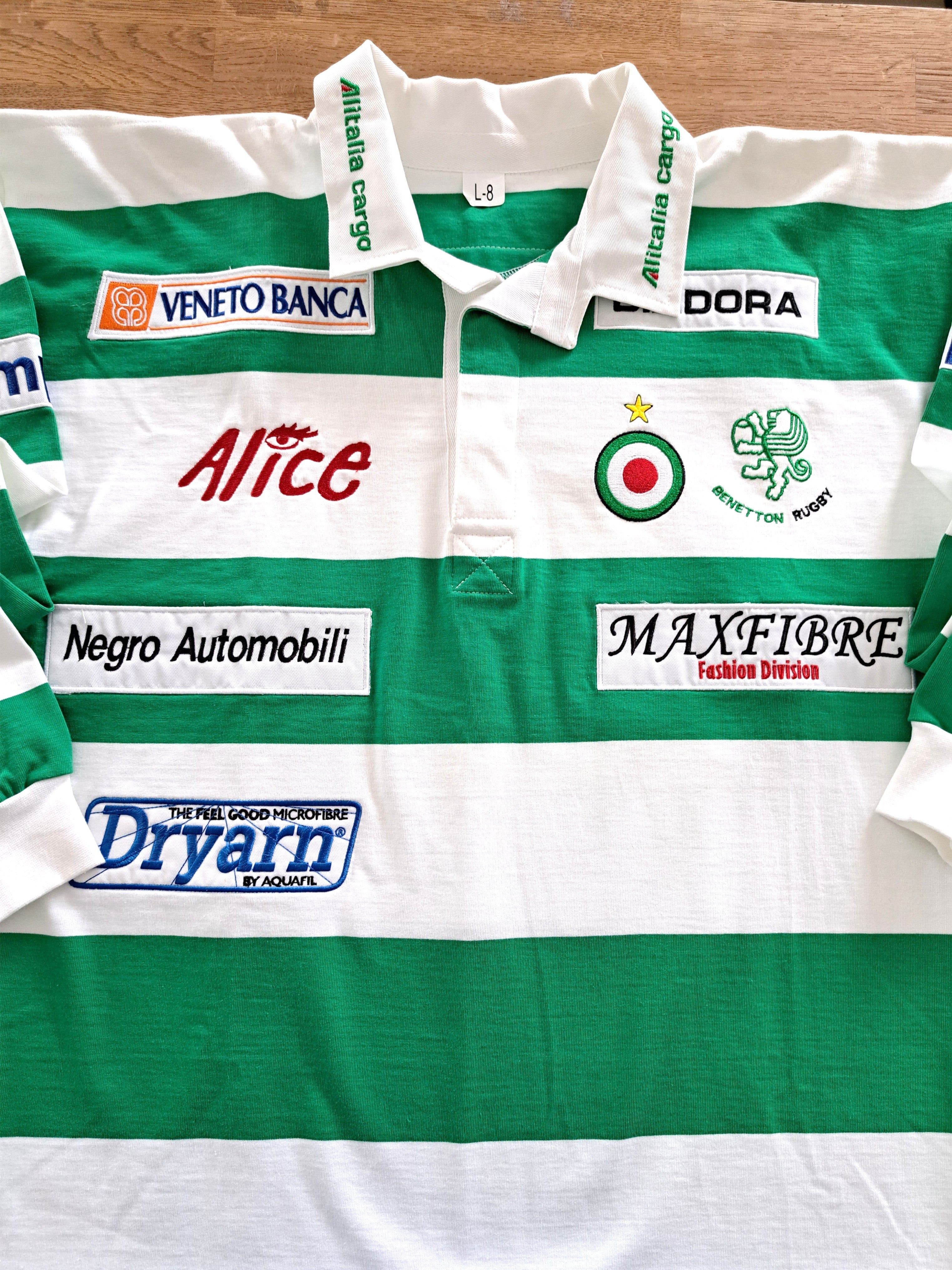 2005/06 Benetton Home Long Sleeve Rugby Shirt