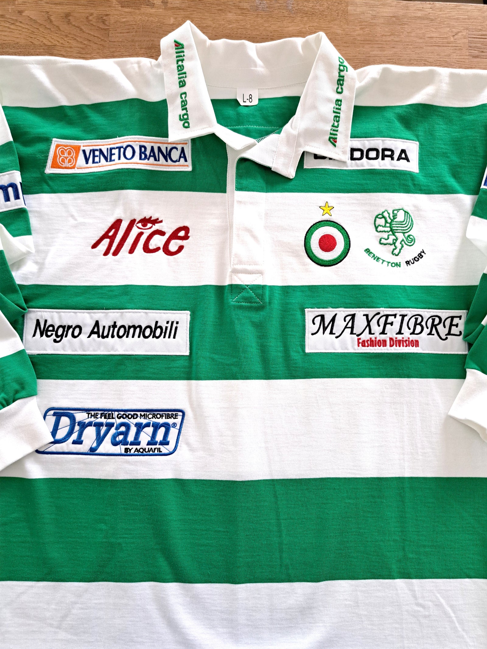 2005/06 Benetton Home Long Sleeve Rugby Shirt