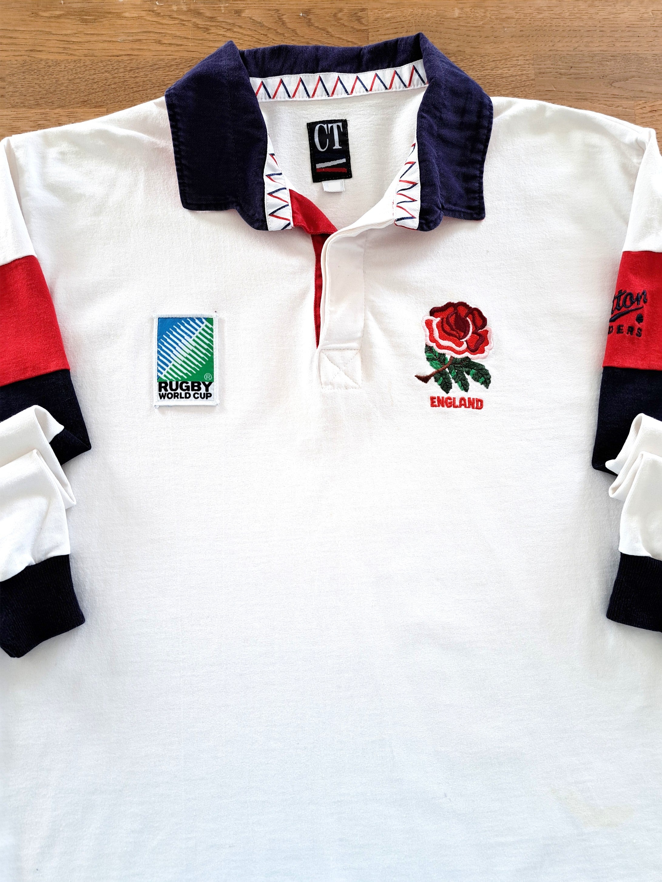 1995 England Home World Cup Rugby Shirt