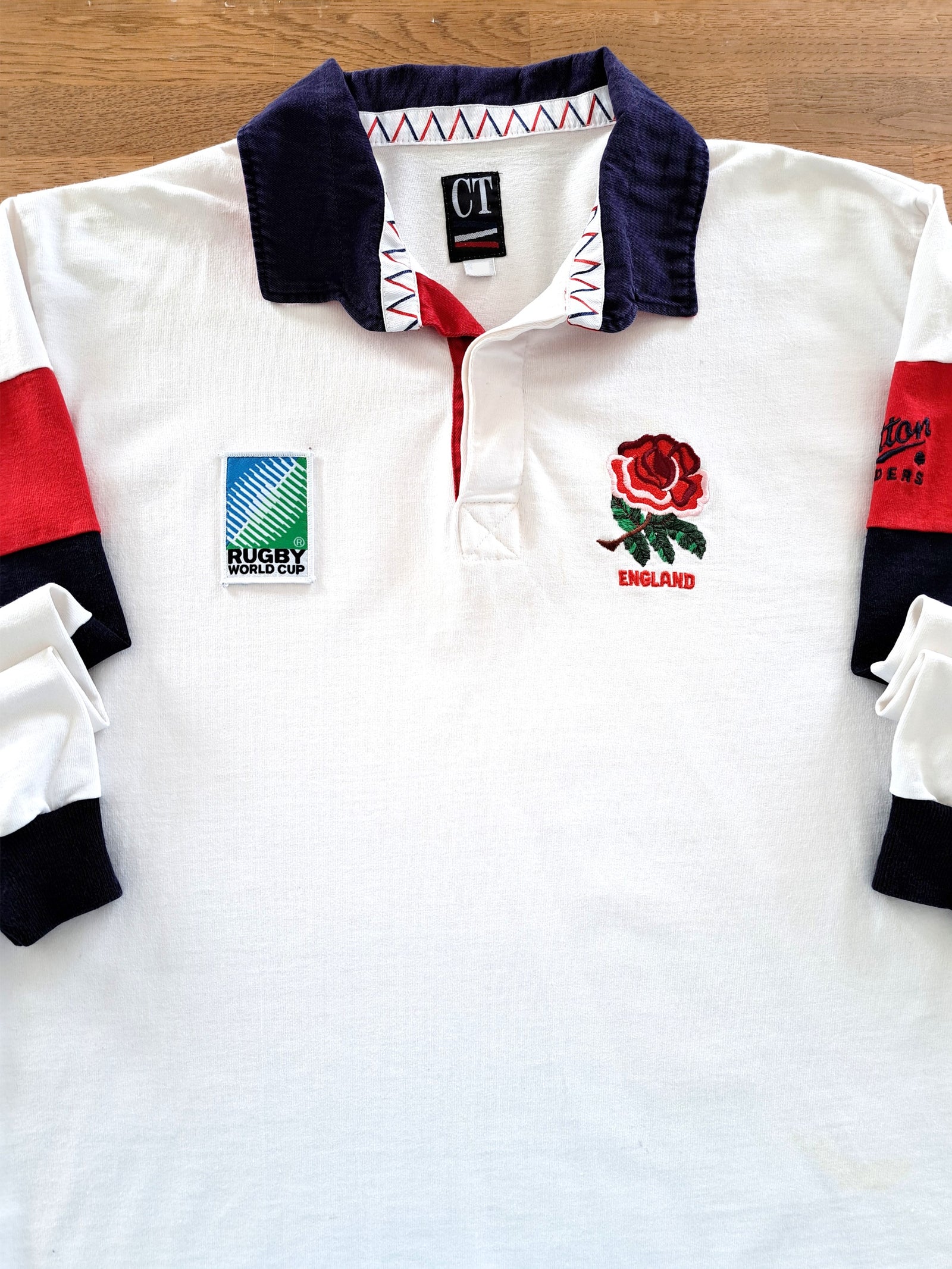 1995 England Home World Cup Rugby Shirt