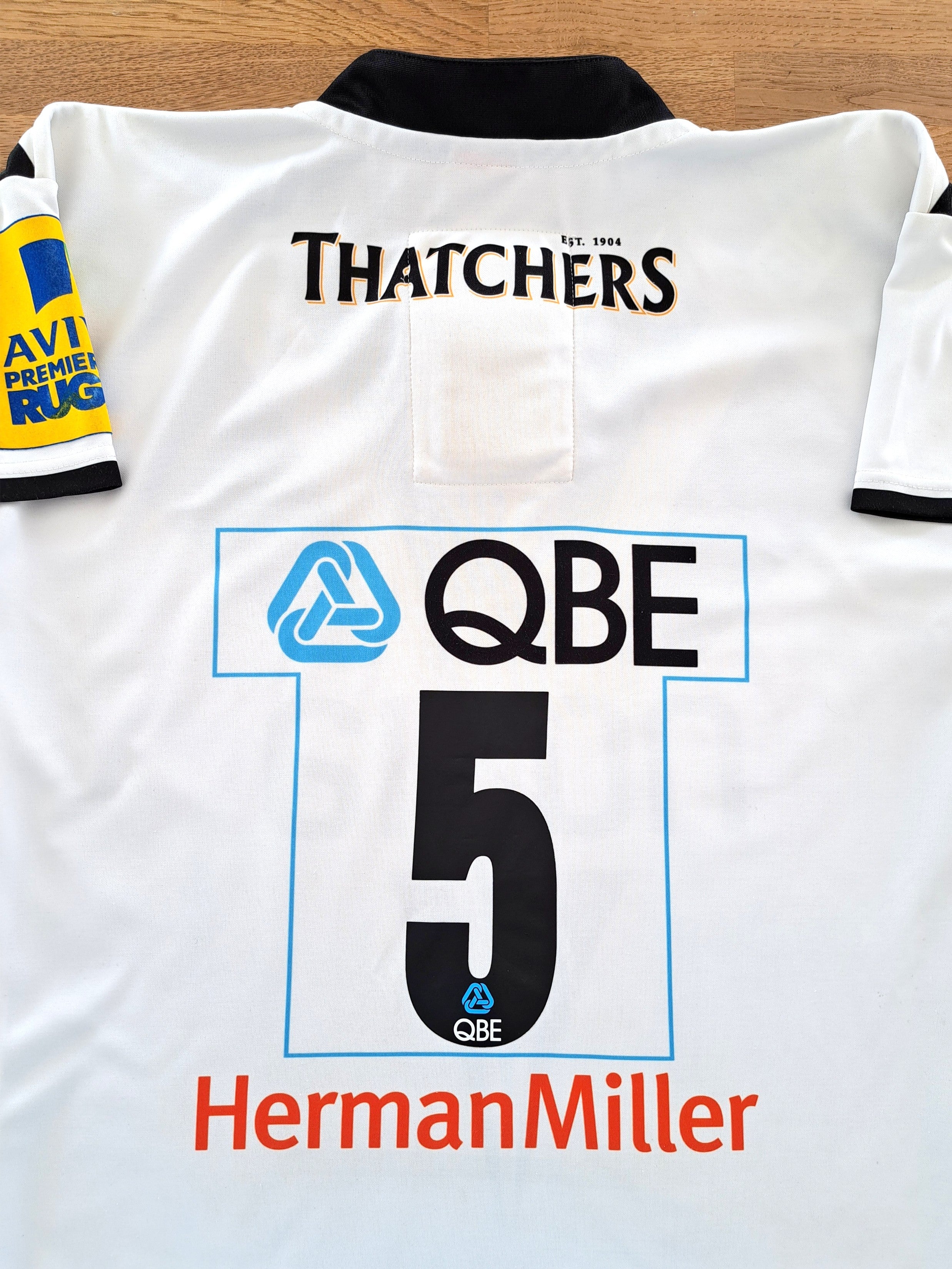 2012/13 Bath Away Premiership Player Issue Rugby Shirt #5