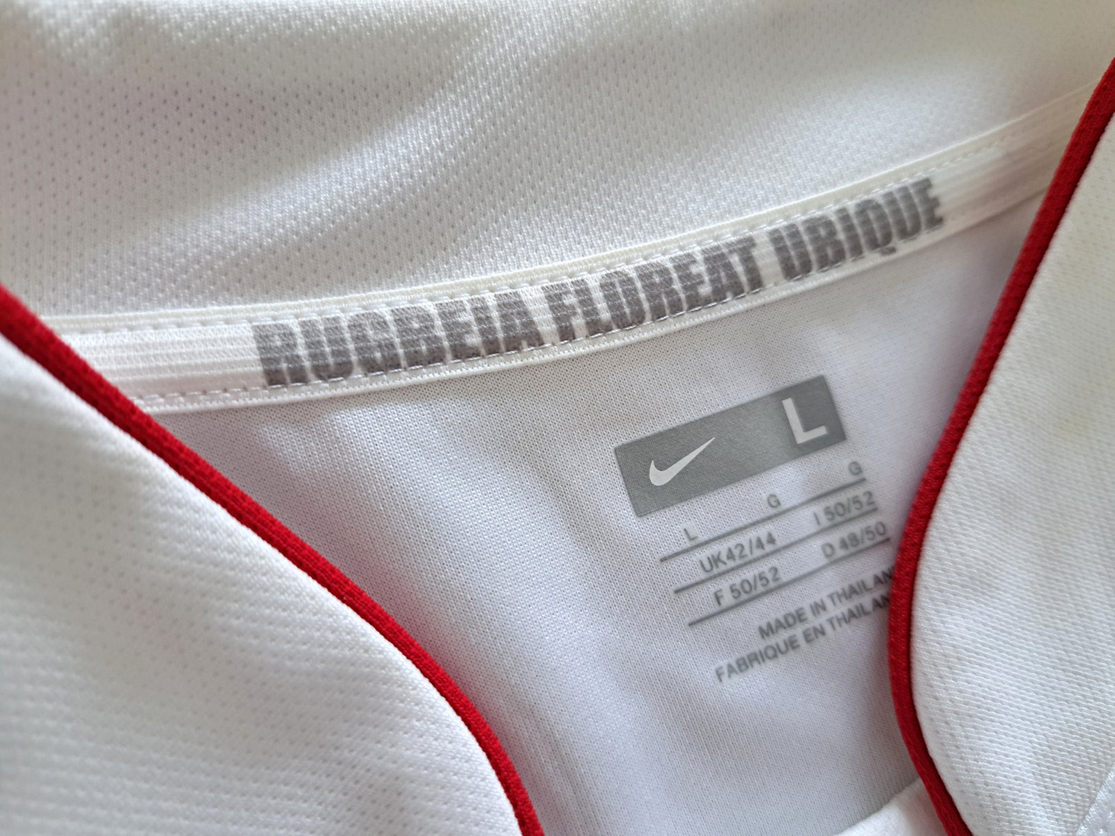 2009/10 England Home Pro-Fit Rugby Shirt (L)