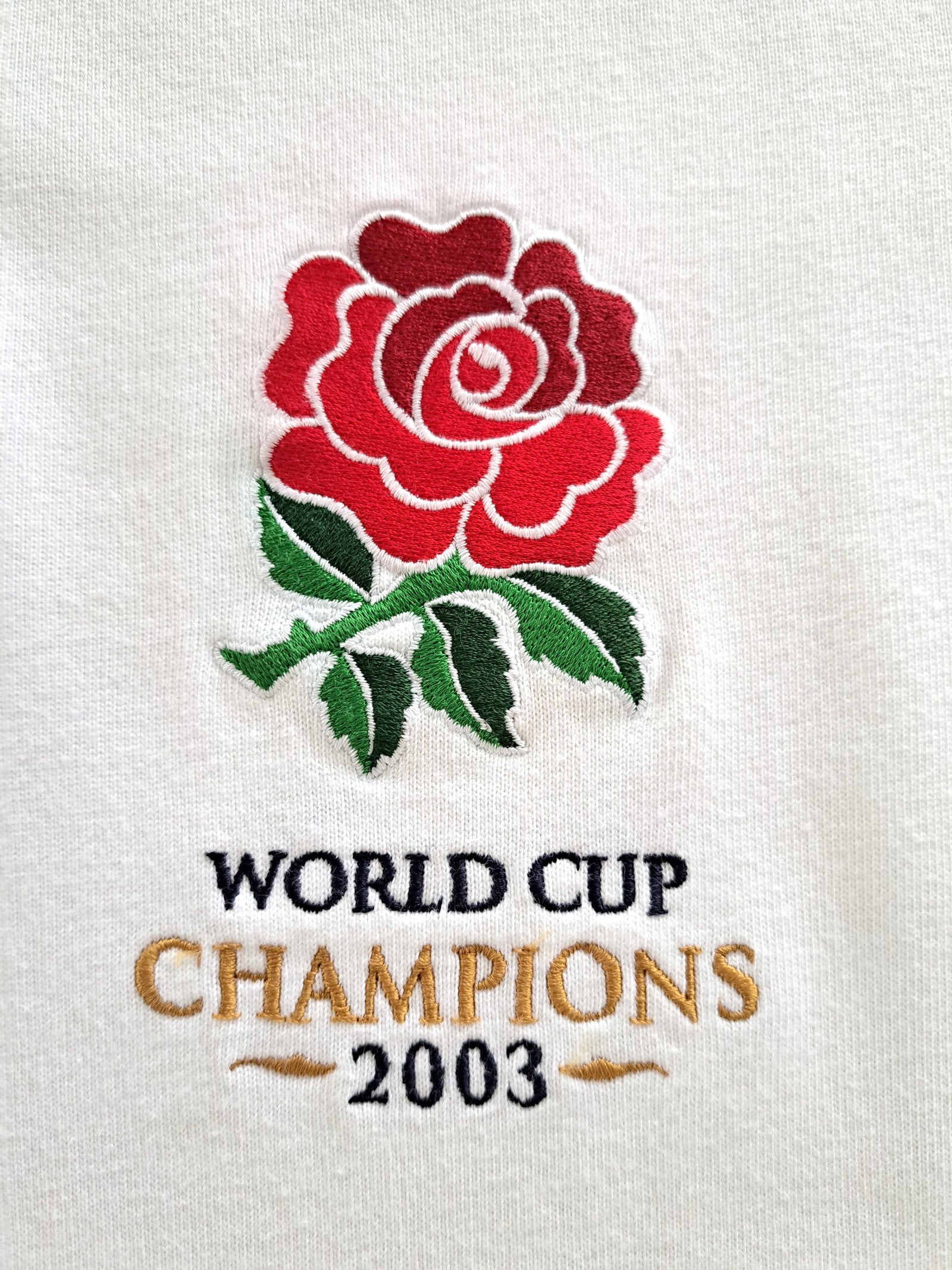 2003 England Home 'World Cup Champions' Rugby Shirt. (XXL)