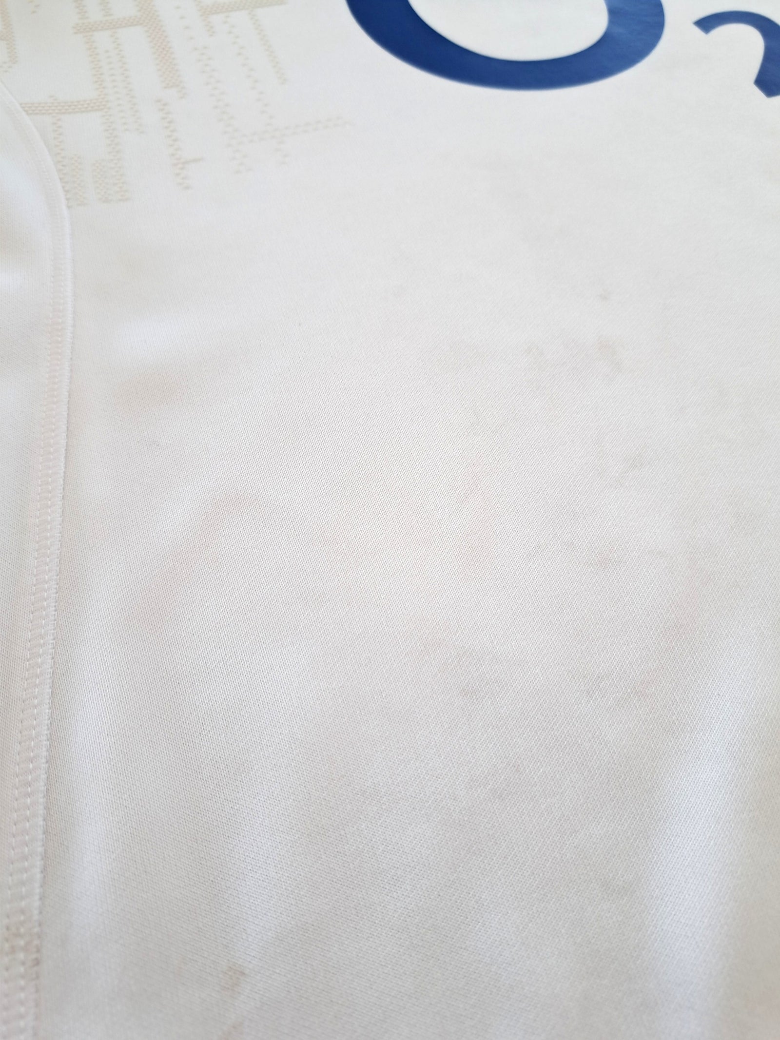 2022/23 England Red Roses Home Match Worn Rugby Shirt #19 (Size 14)