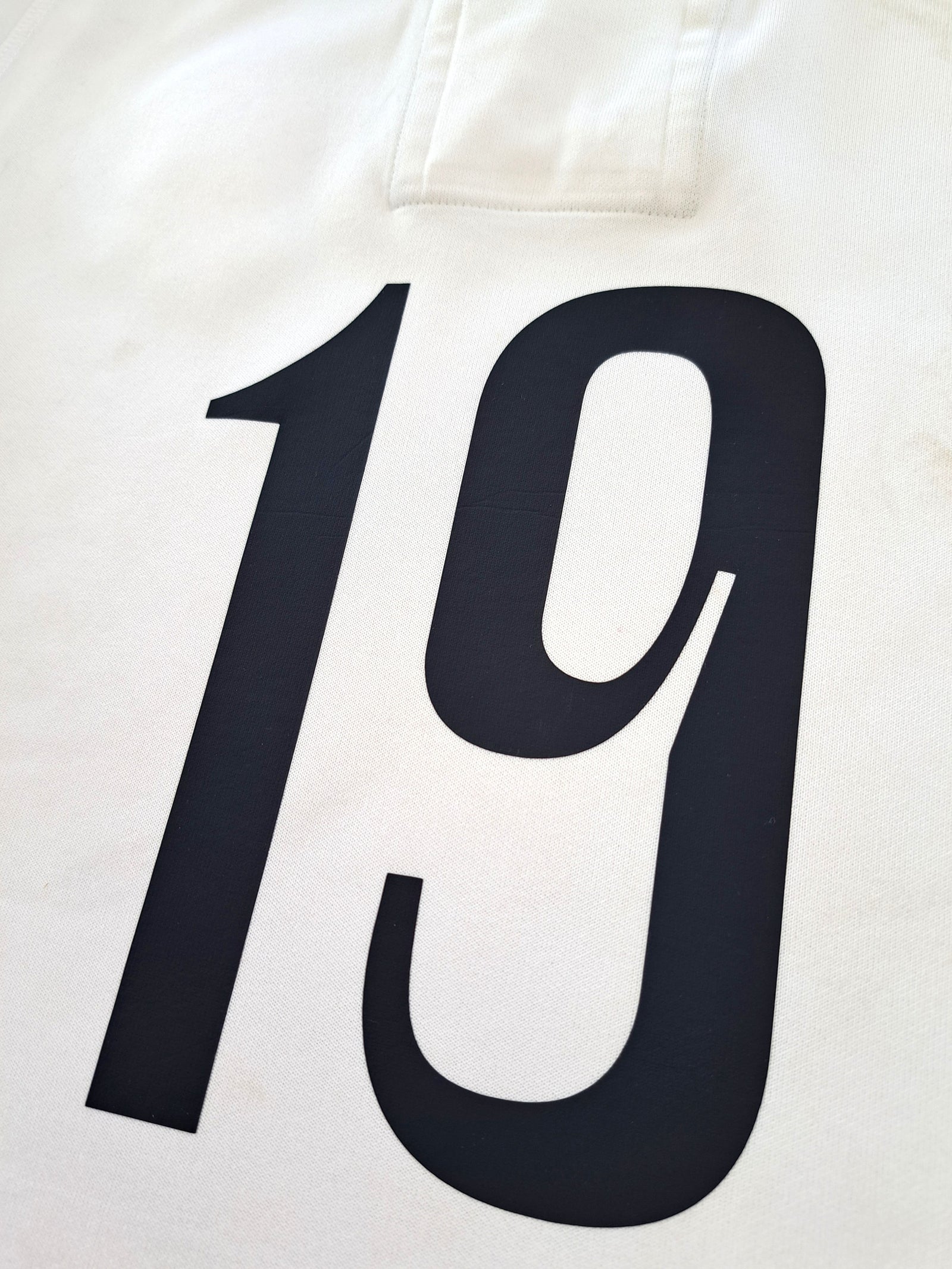 2022/23 England Red Roses Home Match Worn Rugby Shirt #19 (Size 14)