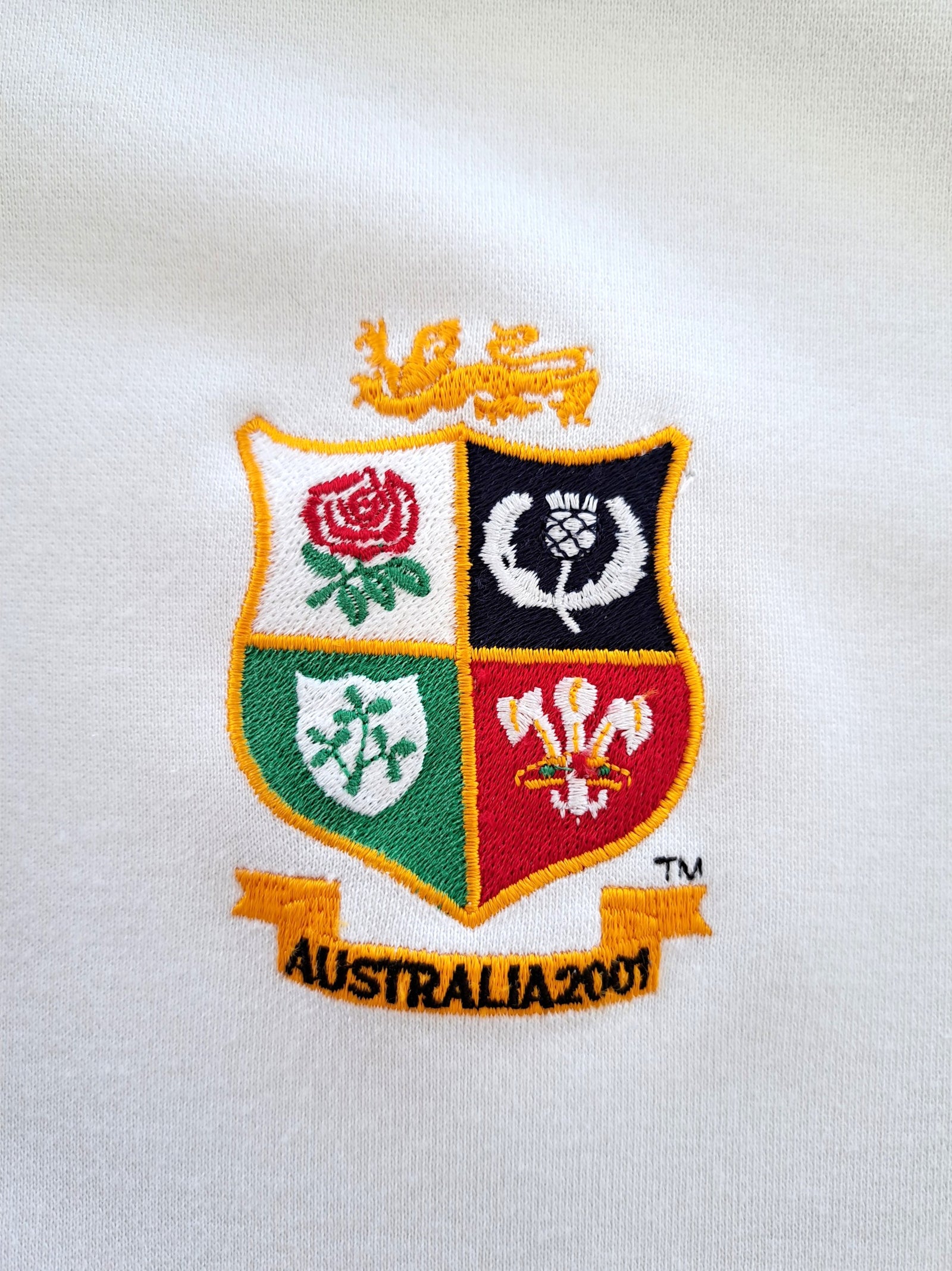 2001 British & Irish Lions Rugby Training Shirt - White (XXL)