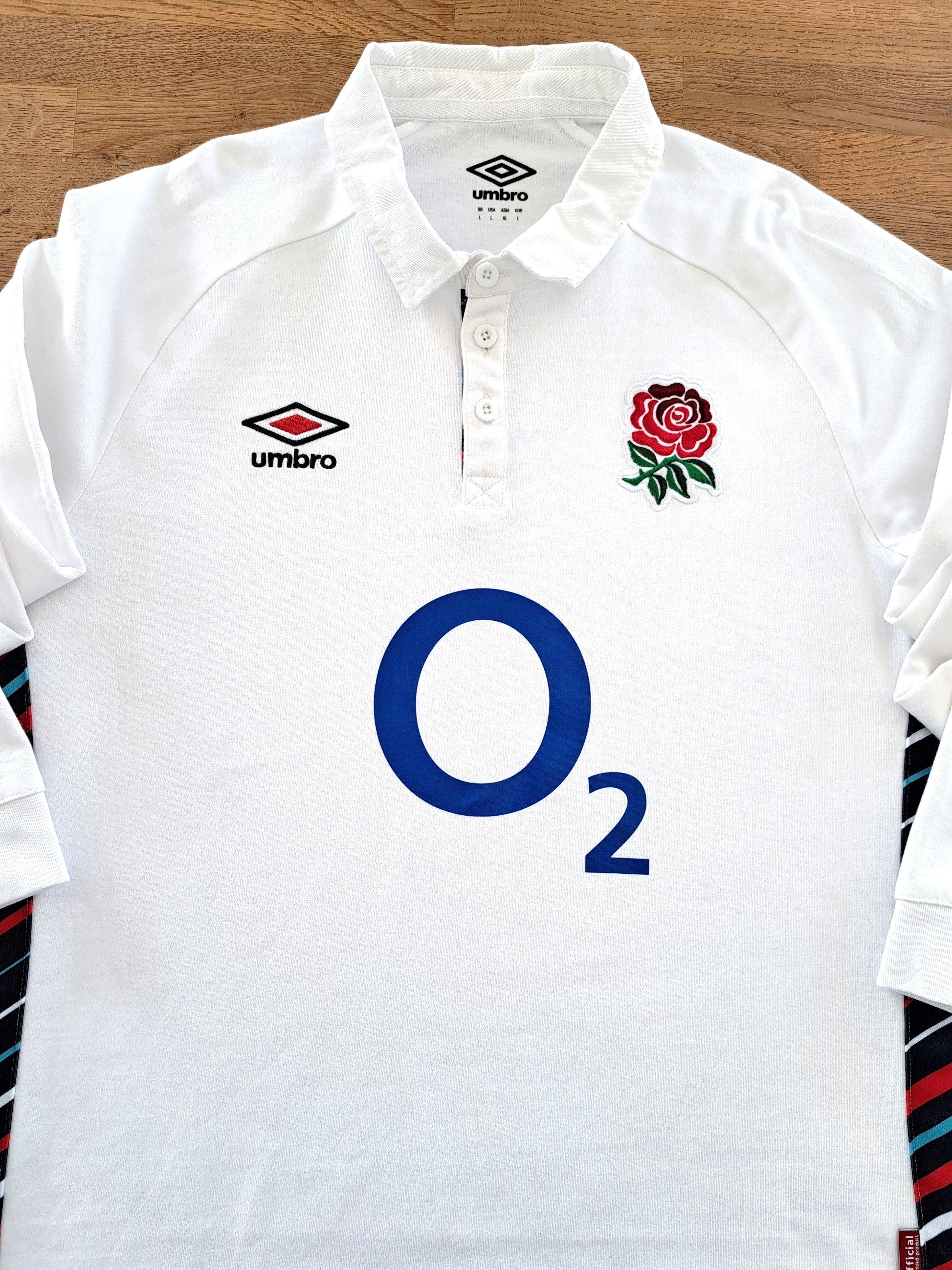 2024/25 England Home Long Sleeve Rugby Shirt