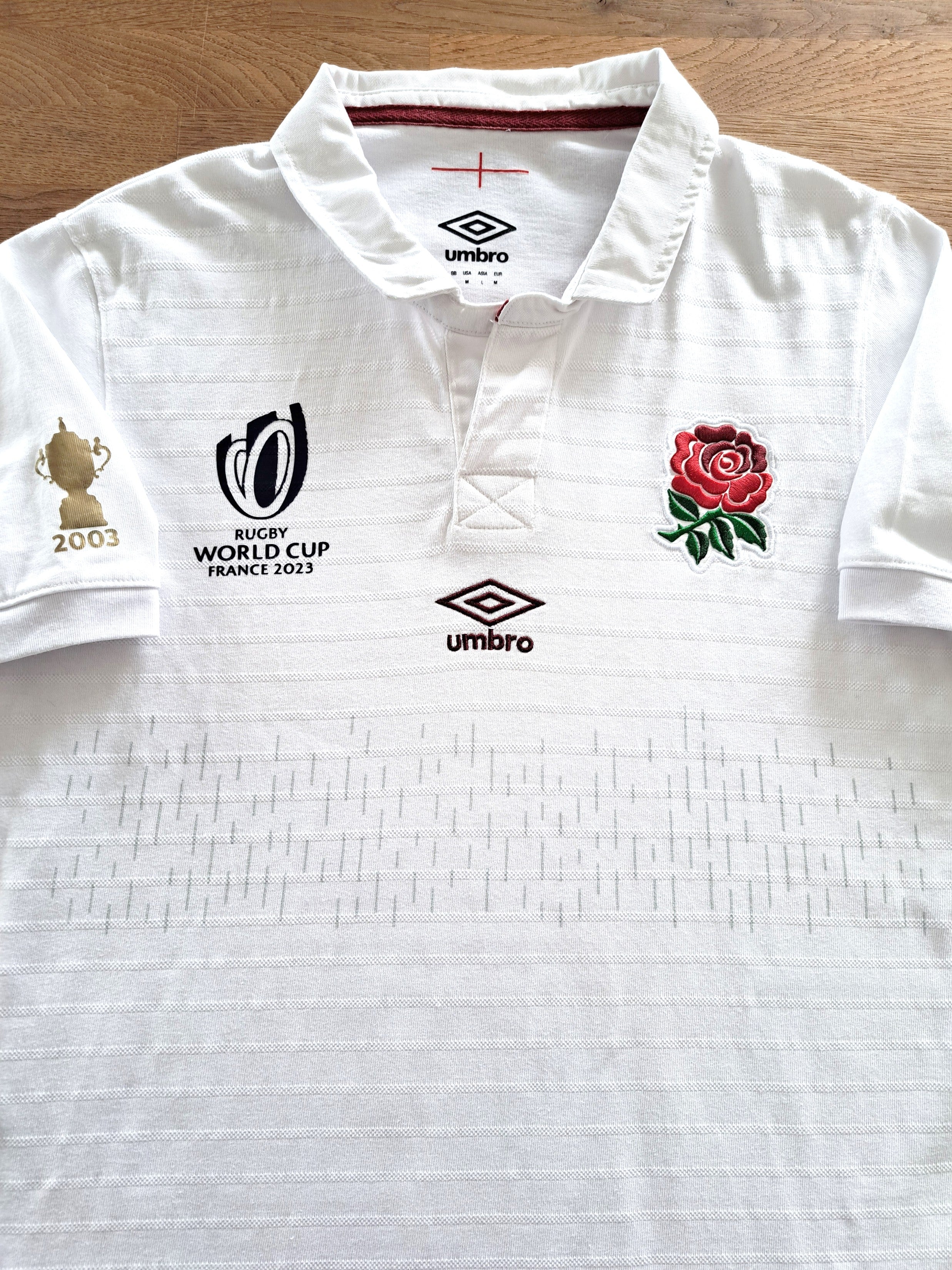 2023 England Home World Cup 'Traditional' Rugby Shirt (M)