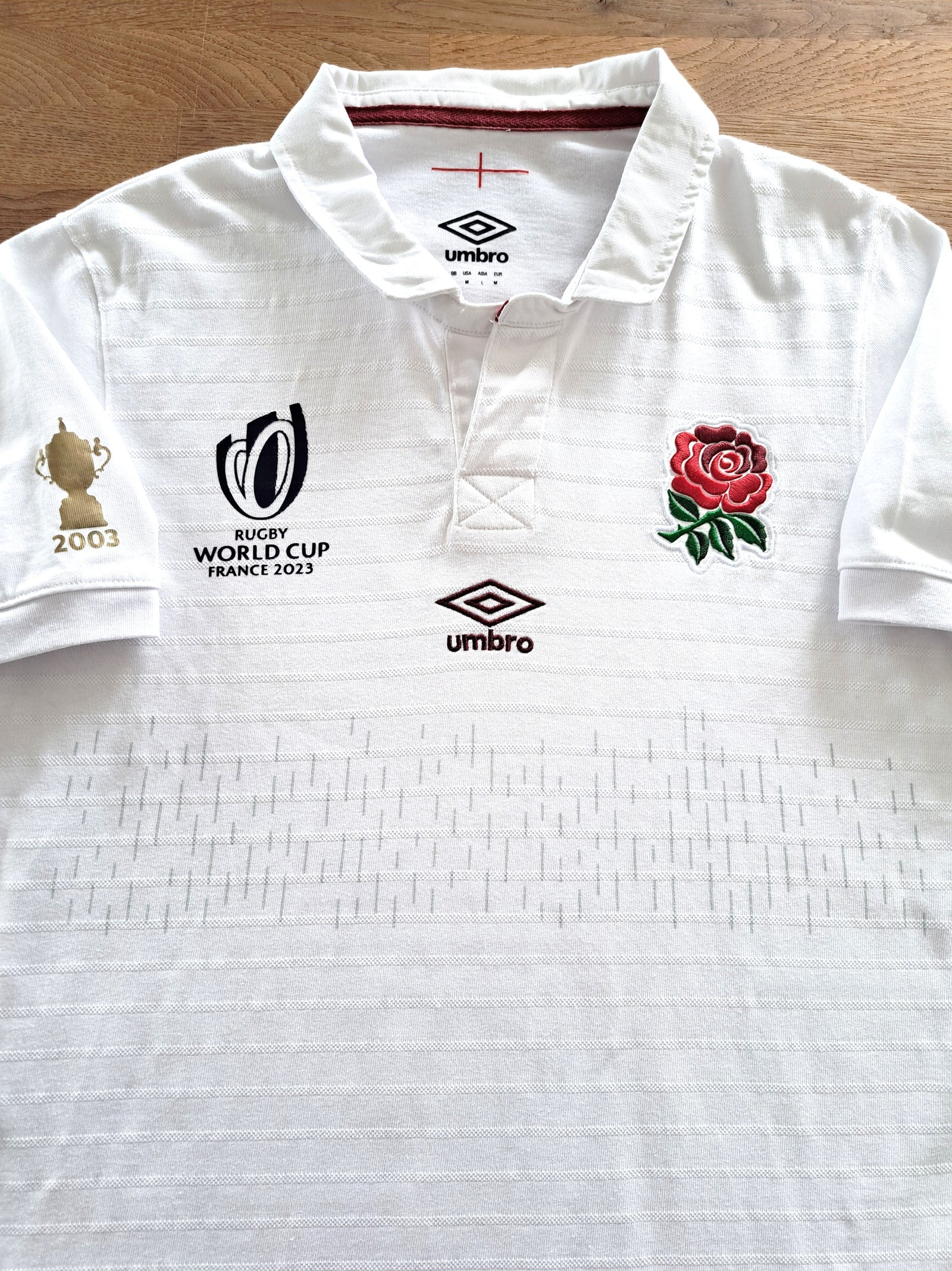 2023 England Home World Cup 'Traditional' Rugby Shirt (M)