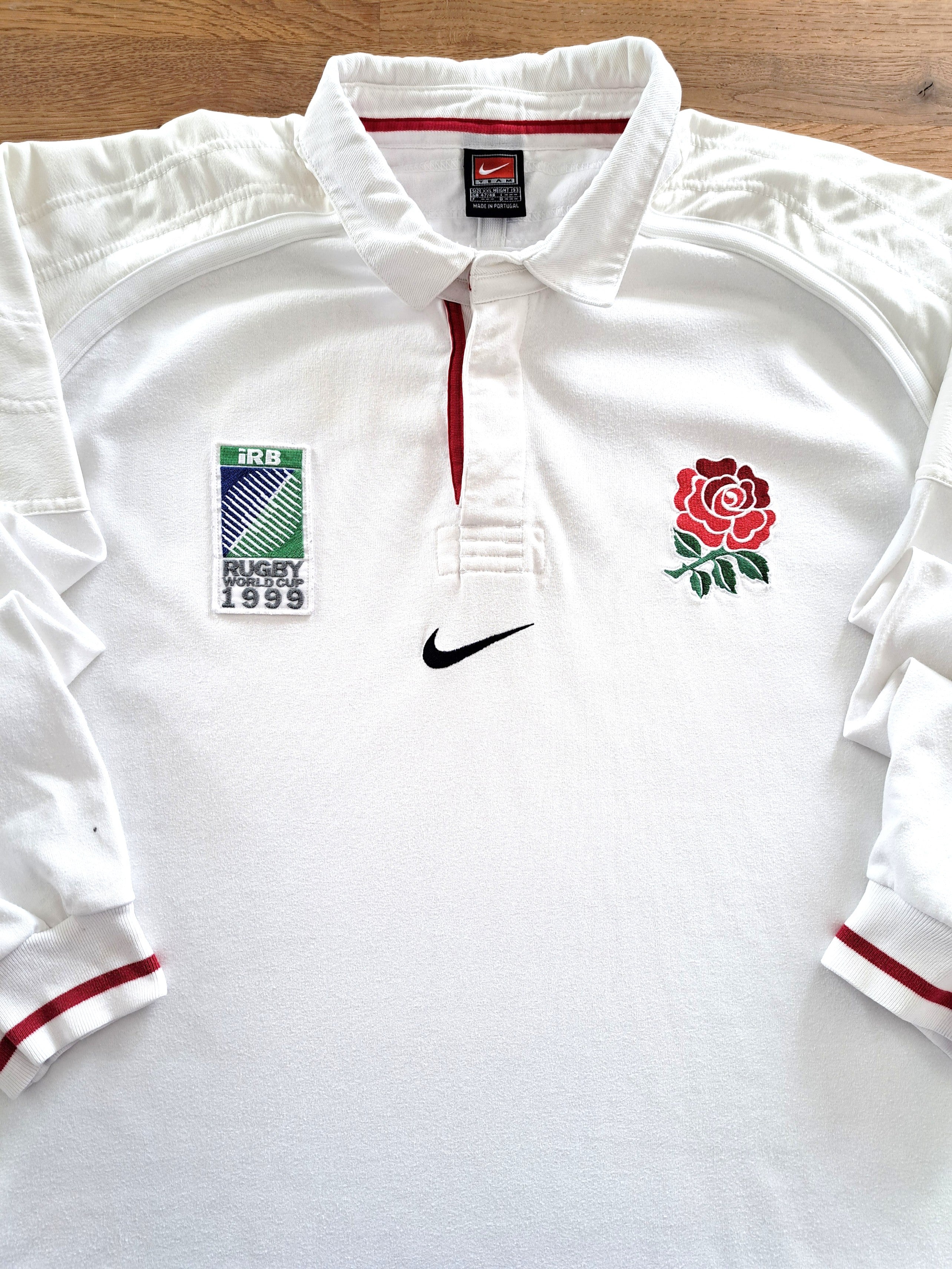 1999 England Home World Cup Rugby Shirt