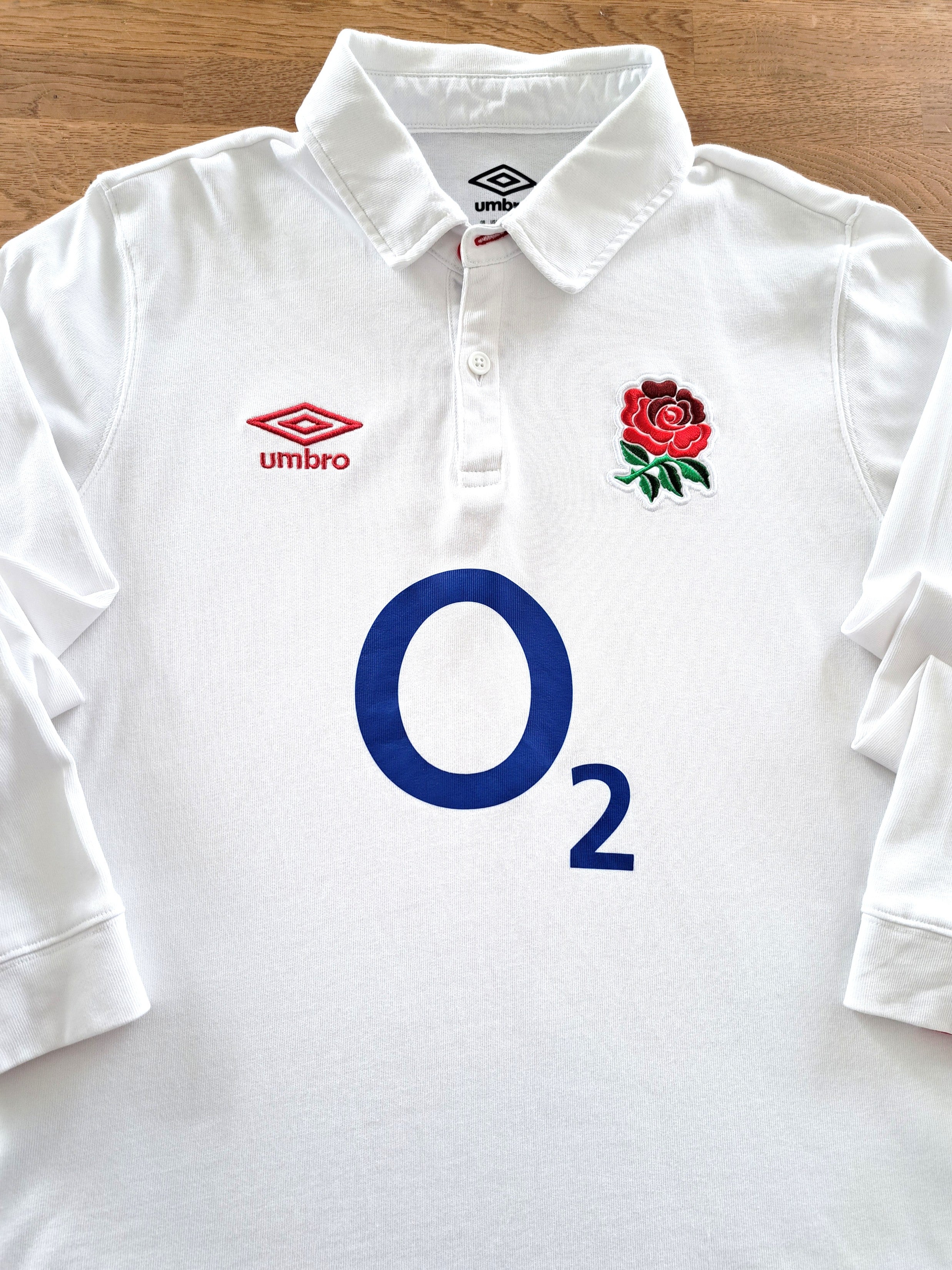 2020/21 England Home Long Sleeve Rugby Shirt