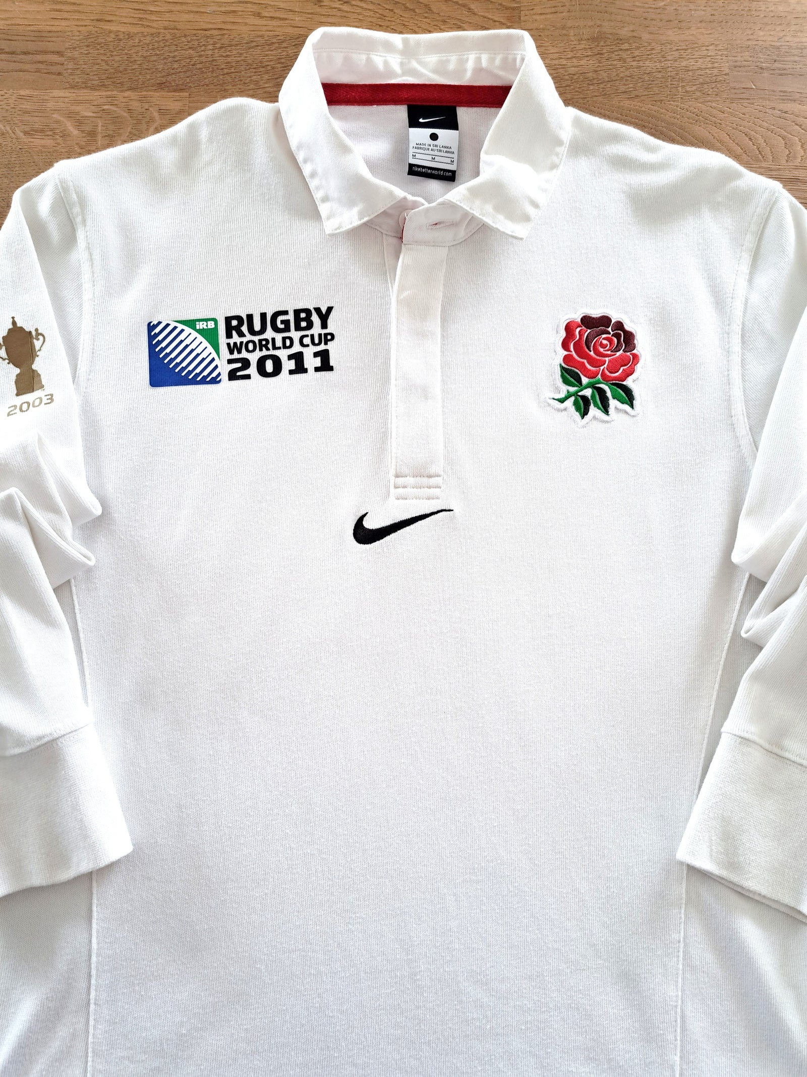 2011 England Home World Cup Long Sleeve Rugby Shirt