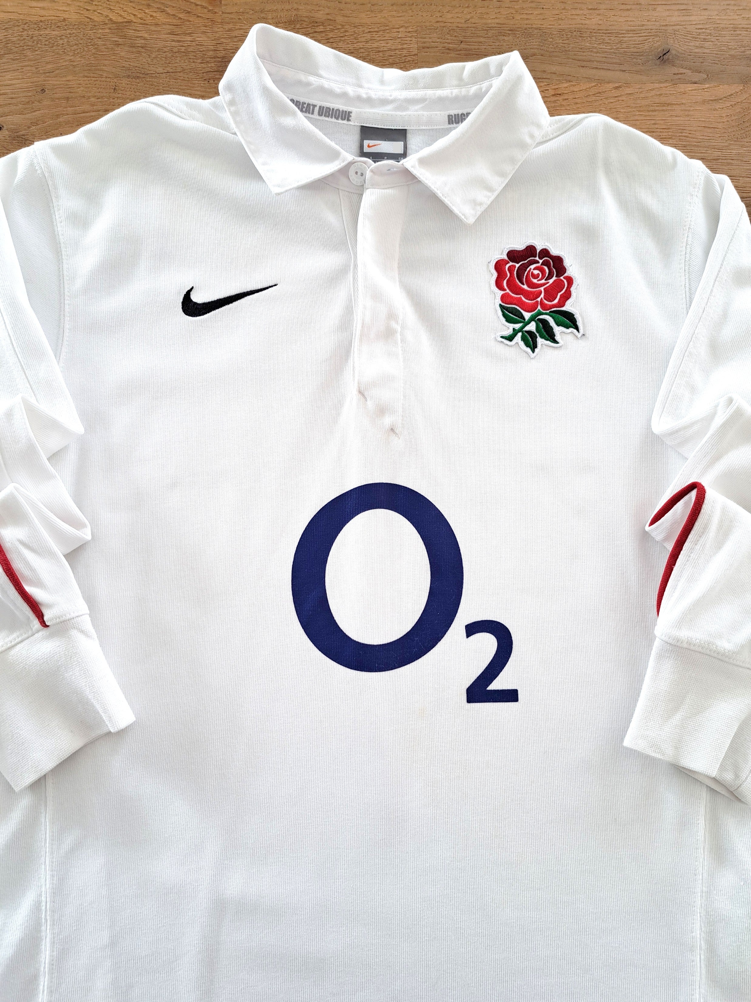 2009/10 England Home Long Sleeve Rugby Shirt
