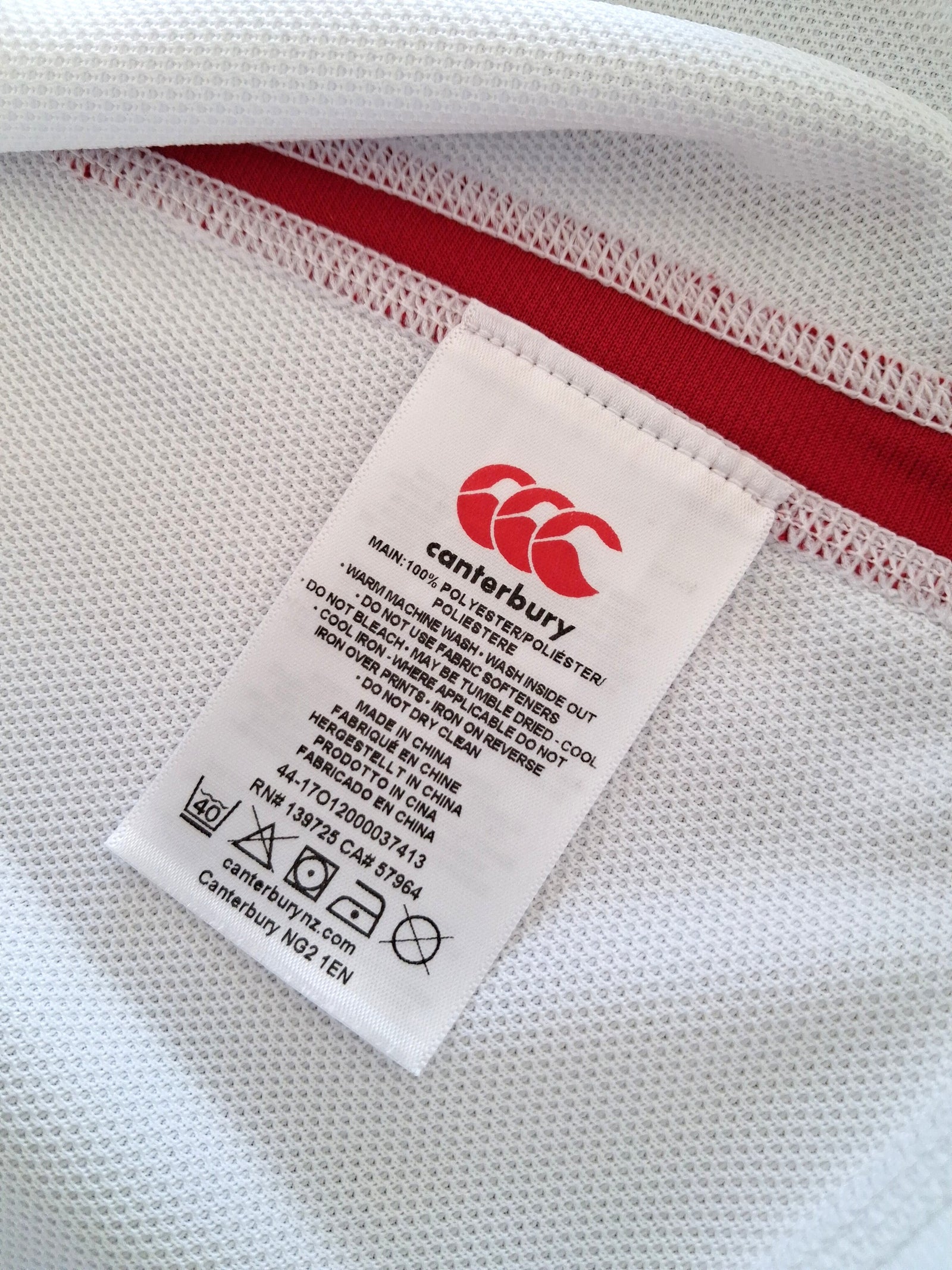 2019/20 England Home Vapodri Rugby Shirt (M)