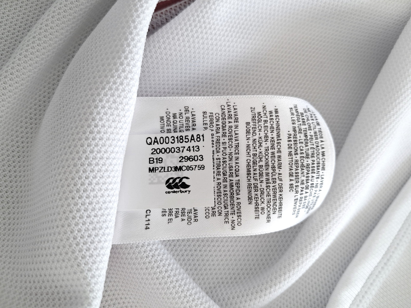 2019/20 England Home Vapodri Rugby Shirt (M)