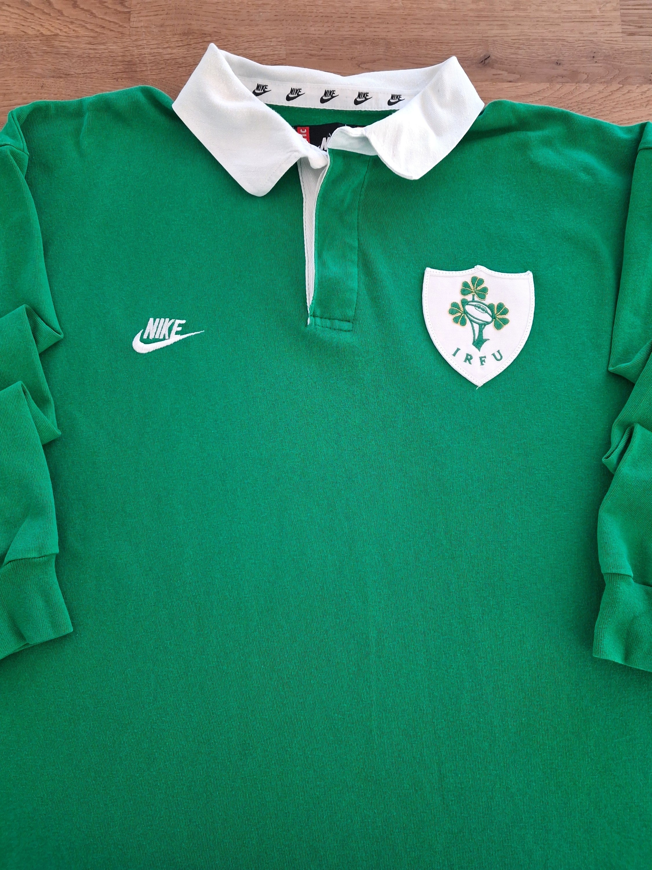 1993/94 Ireland Home Long Sleeve Rugby Shirt