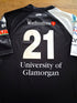 2009/10 Pontypridd Home Premiership Player Issue Rugby Shirt #21