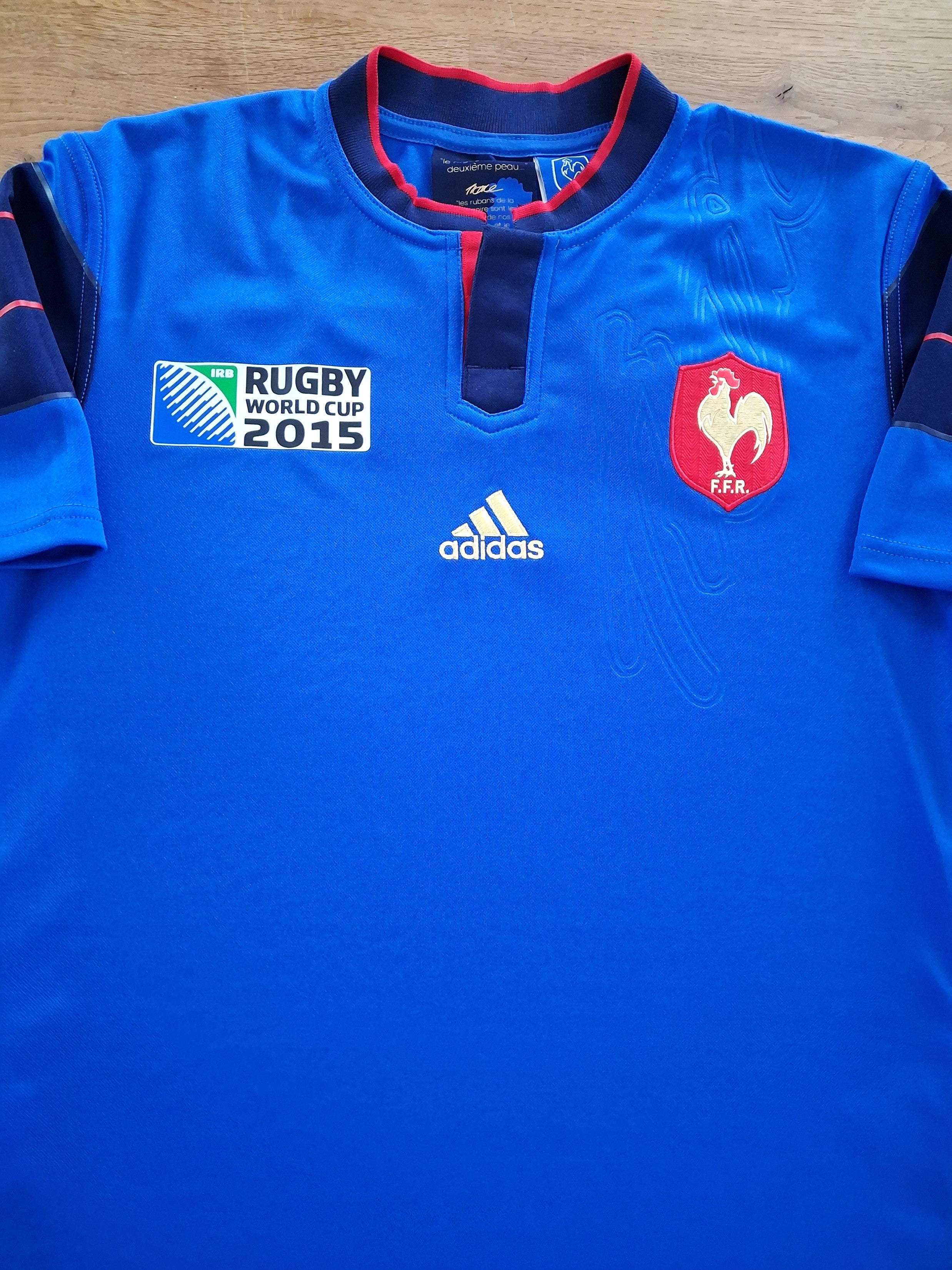 2015 France Home World Cup Rugby Shirt