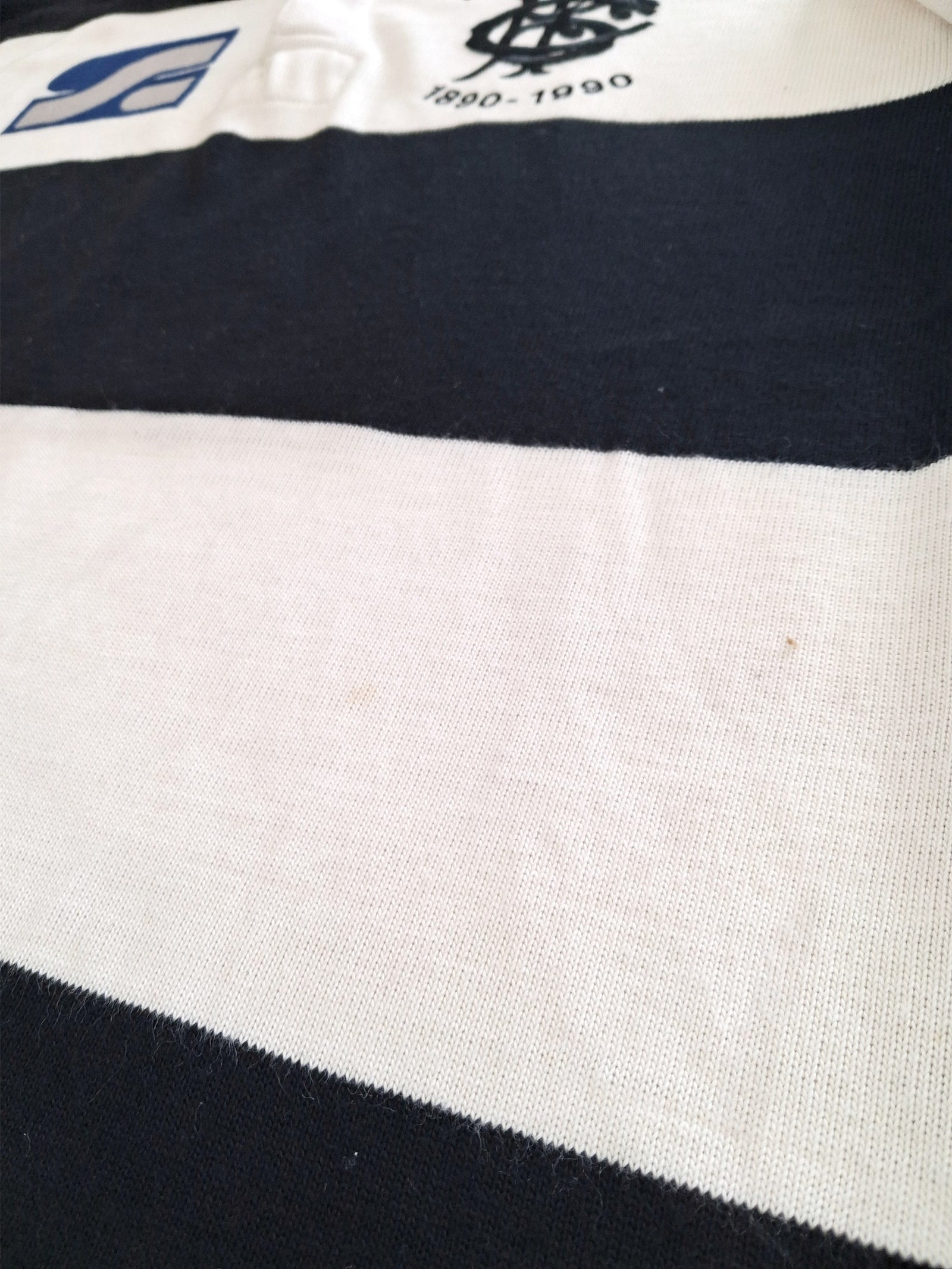 1990 Barbarians Match Worn (vs England) Centenary Rugby Shirt #17 (Smith) (L)