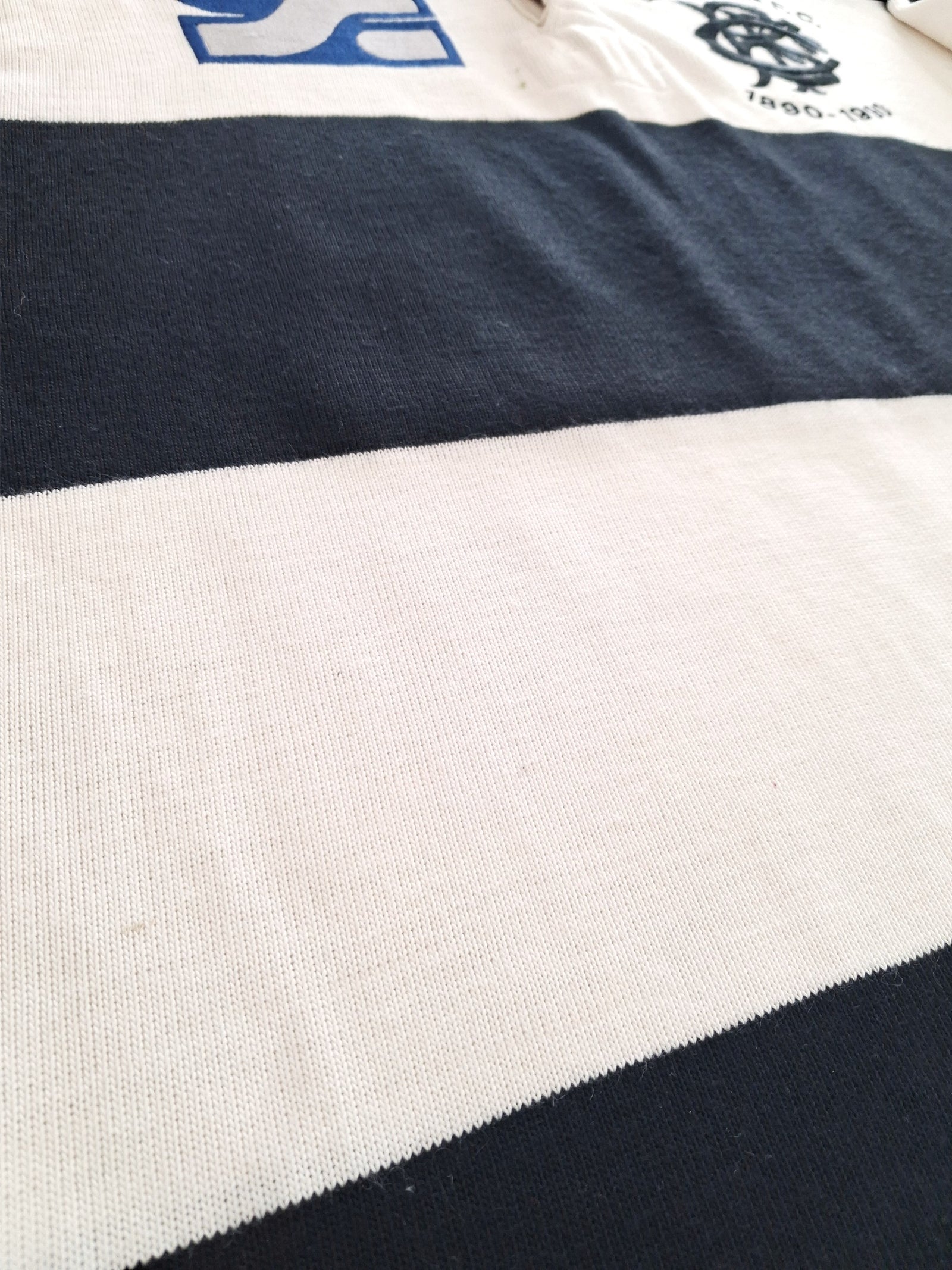 1990 Barbarians Match Worn (vs England) Centenary Rugby Shirt #17 (Smith) (L)