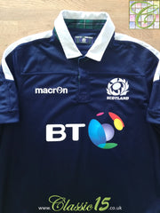 2016/17 Scotland Home Pro-Fit Rugby Shirt