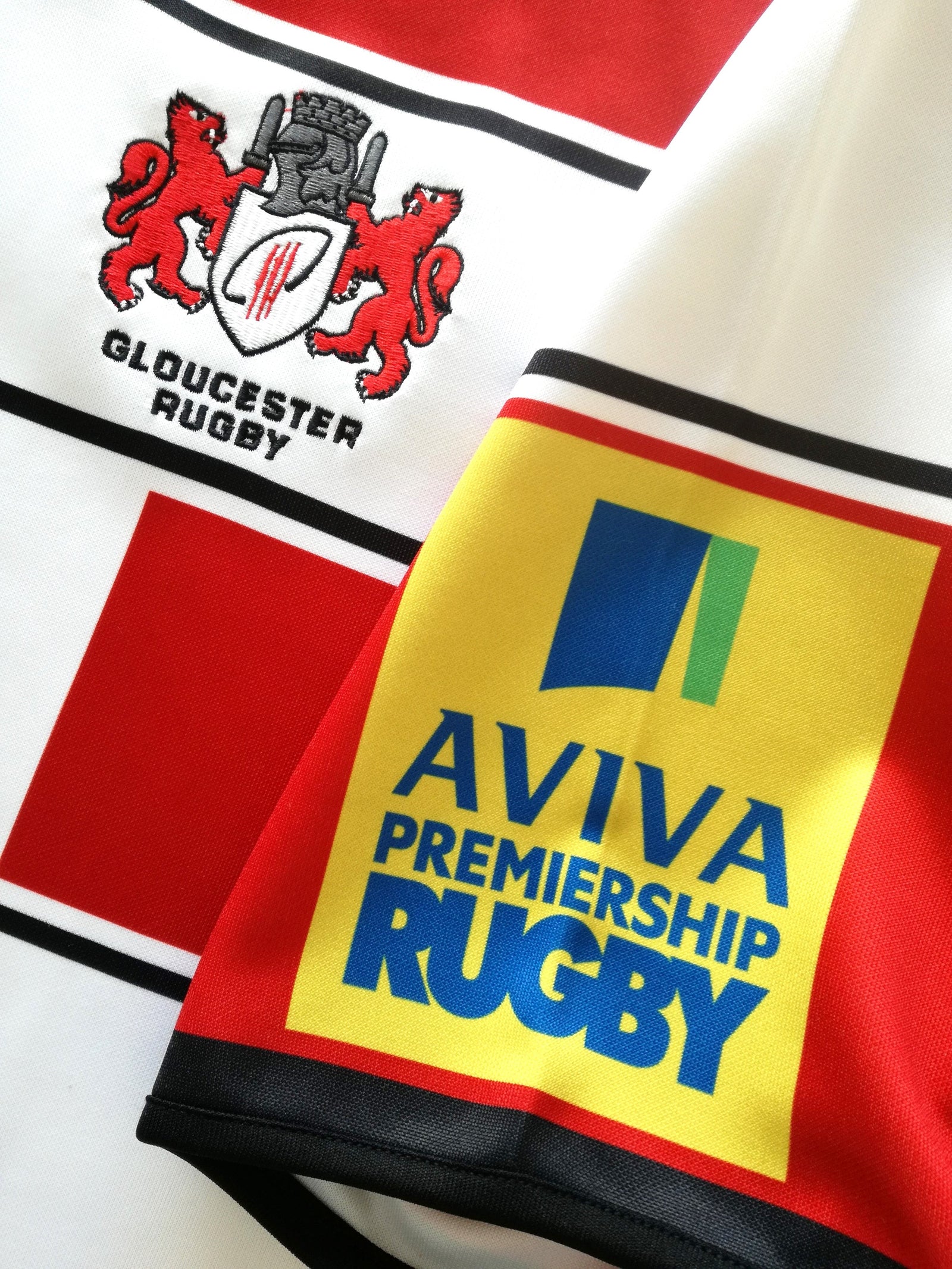 2015/16 Gloucester Home Premiership Rugby Shirt (L)