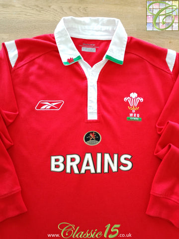 2004/05 Wales Home Long Sleeve Rugby Shirt