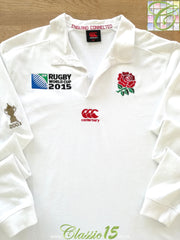 2015 England Home World Cup Long Sleeve Rugby Shirt