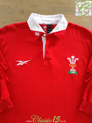 1998/99 Wales Home Long Sleeve Rugby Shirt