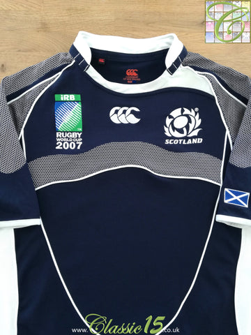 2007 Scotland Home World Cup Pro-Fit Rugby Shirt