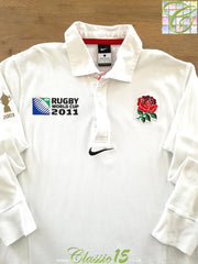 2011 England Home World Cup Long Sleeve Rugby Shirt