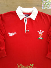 1996/97 Wales Home Long Sleeve Rugby Shirt