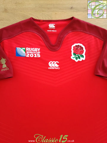 2015 England Away World Cup Pro-Fit Rugby Shirt