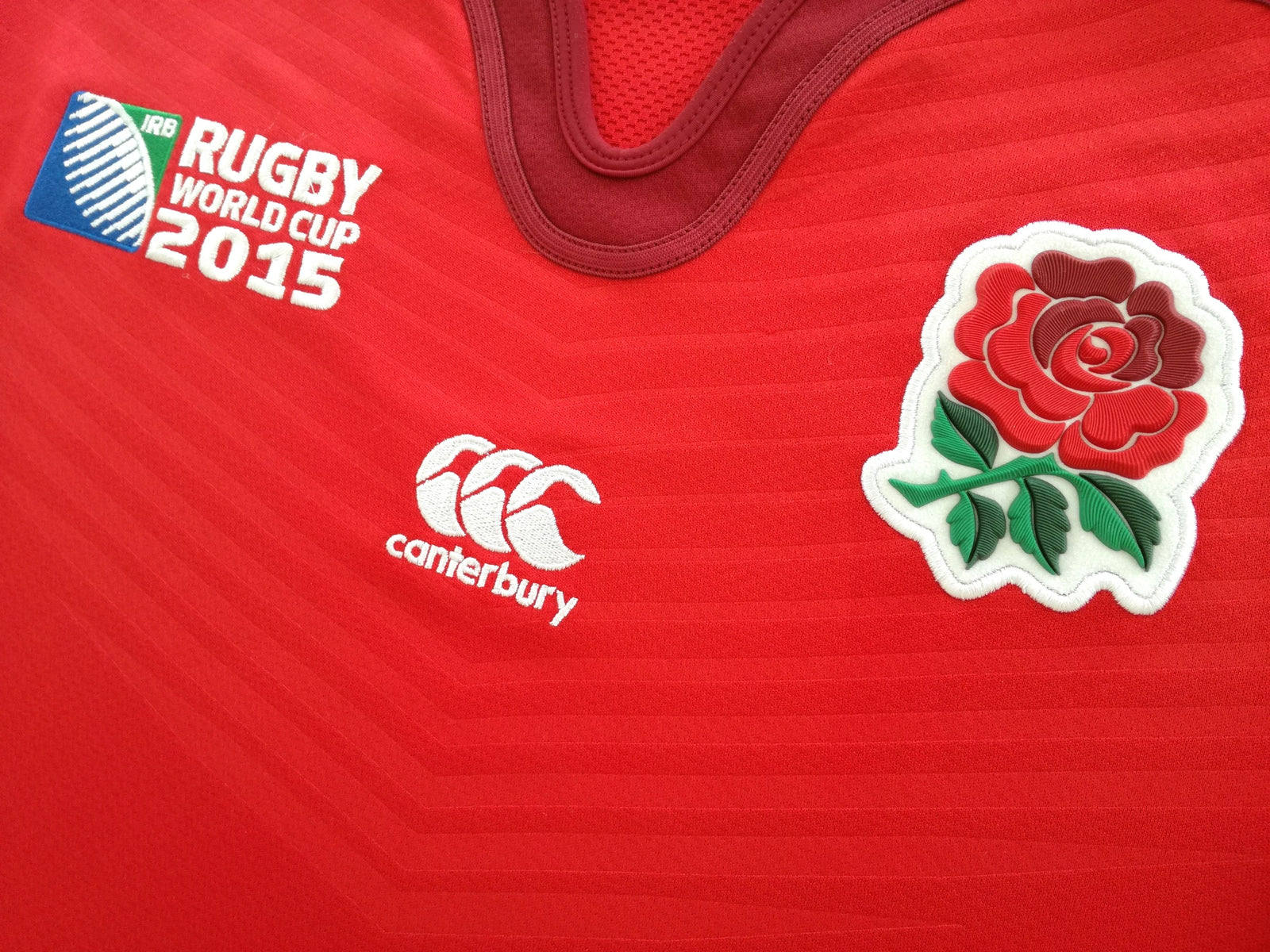 2015 England Away World Cup Pro-Fit Rugby Shirt (L)