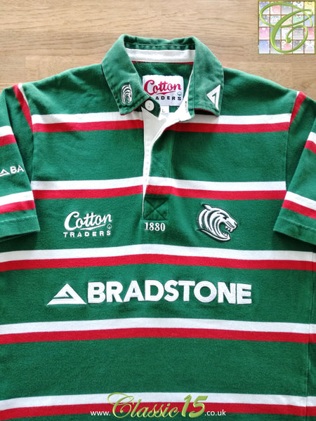 Vintage Leicester Tigers Home Rugby Home Shirt Jersey Cotton Traders Size M